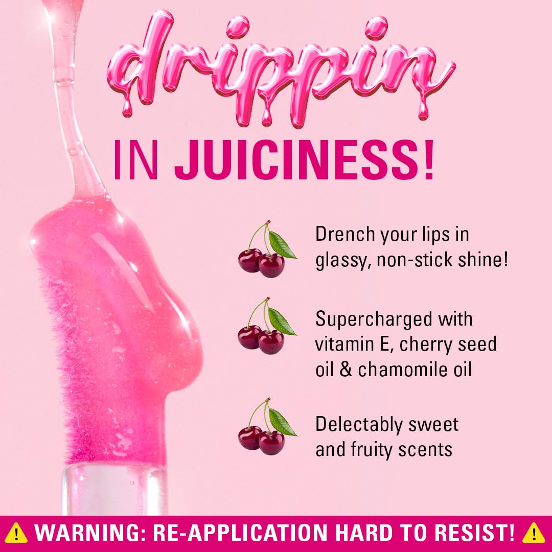 Revolution Pout Lip Oil in Lychee Clear - Nourishing Tinted High Shine, Vegan & Cruelty-Free 3