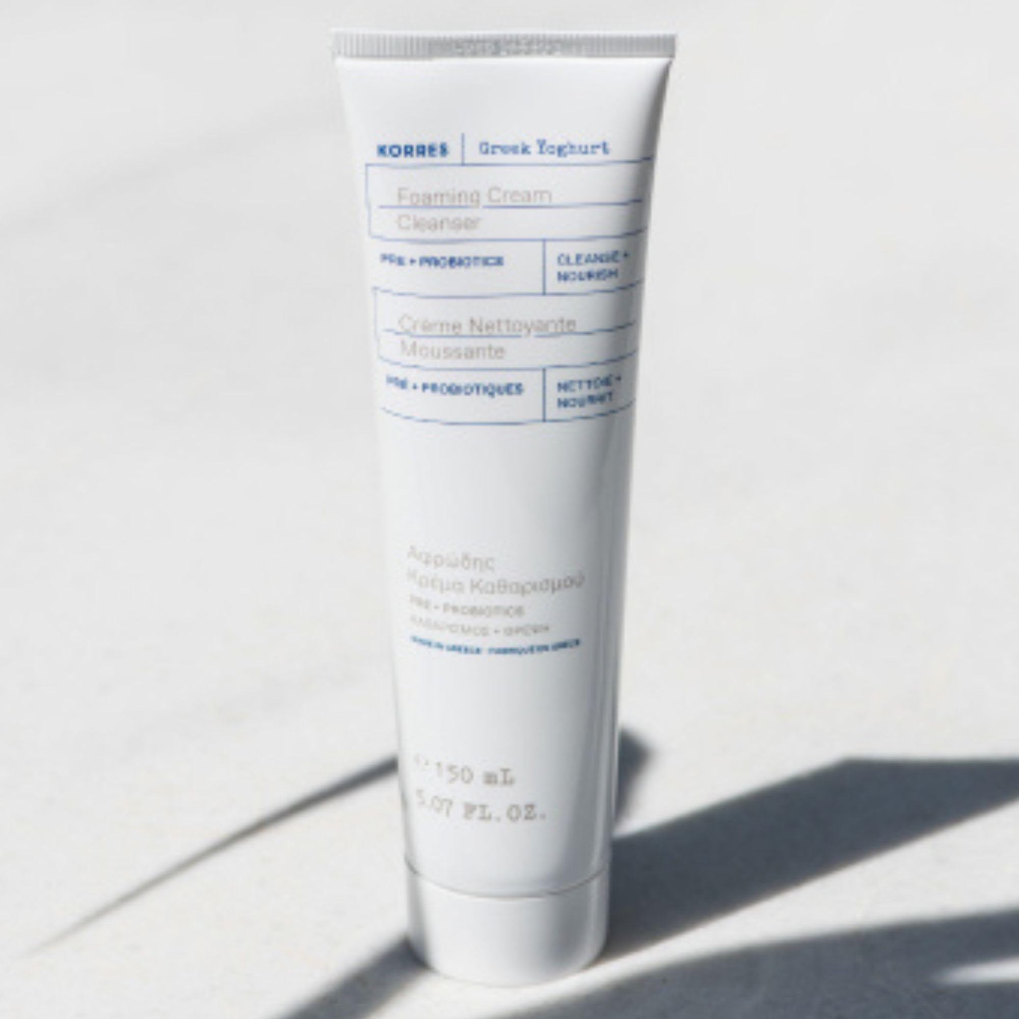 KORRES Greek Yoghurt Foaming Cream Cleanser with Pre + Probiotics, 150ml