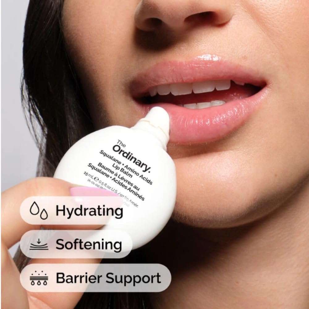 The Ordinary Squalane + Amino Acids Hydrating Lip Balm, für Lippen, Ellbogen, 5