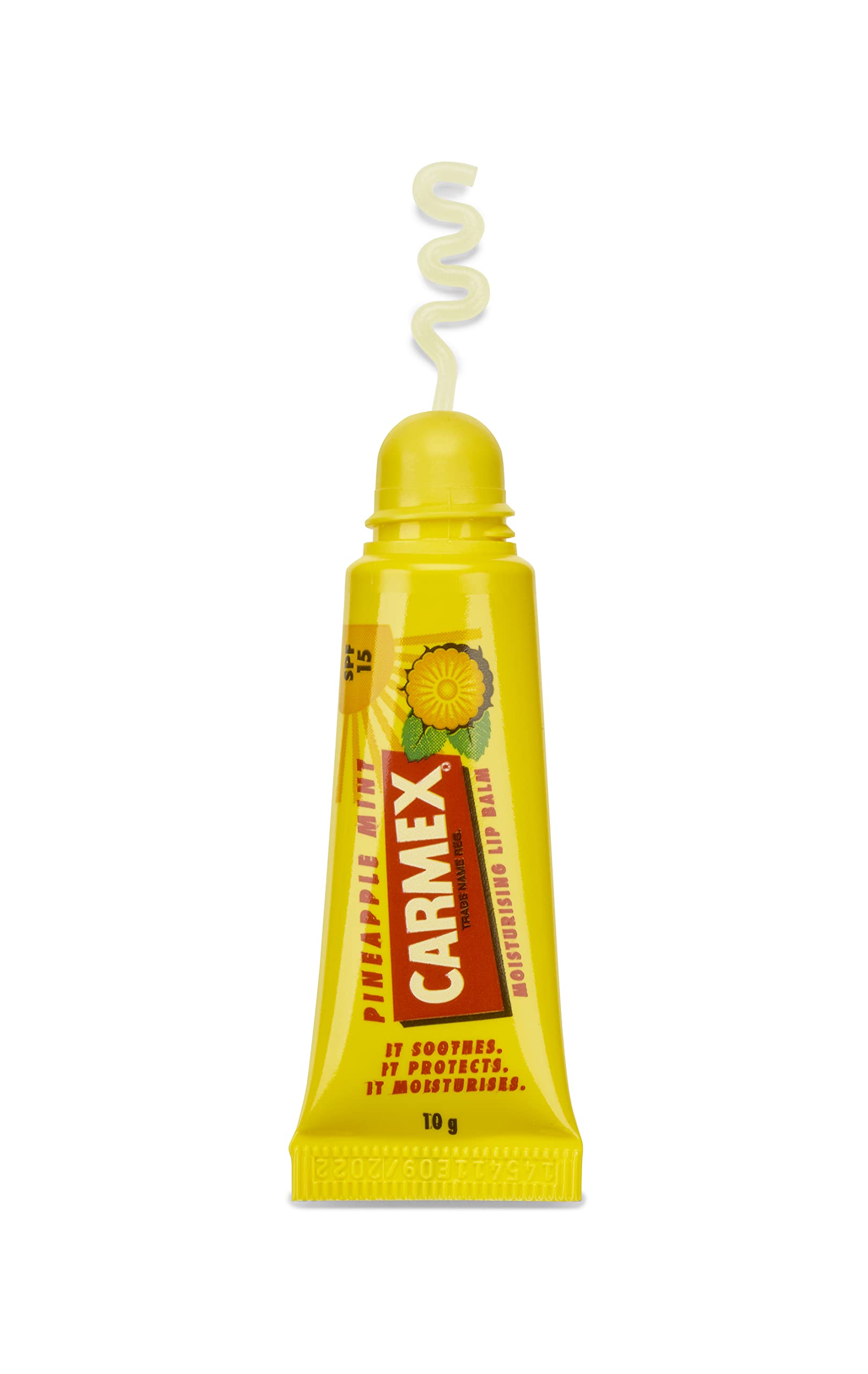 Carmex Moisturising Lip Balm Tube with SPF 15 - Pineapple Mint, 11.6ml 5