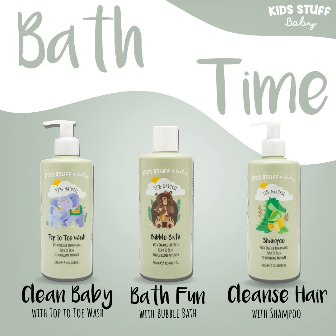 Kids Stuff Baby Bubble Bath 300ml with Organic Lavender Oil for Sensitive Skin 5