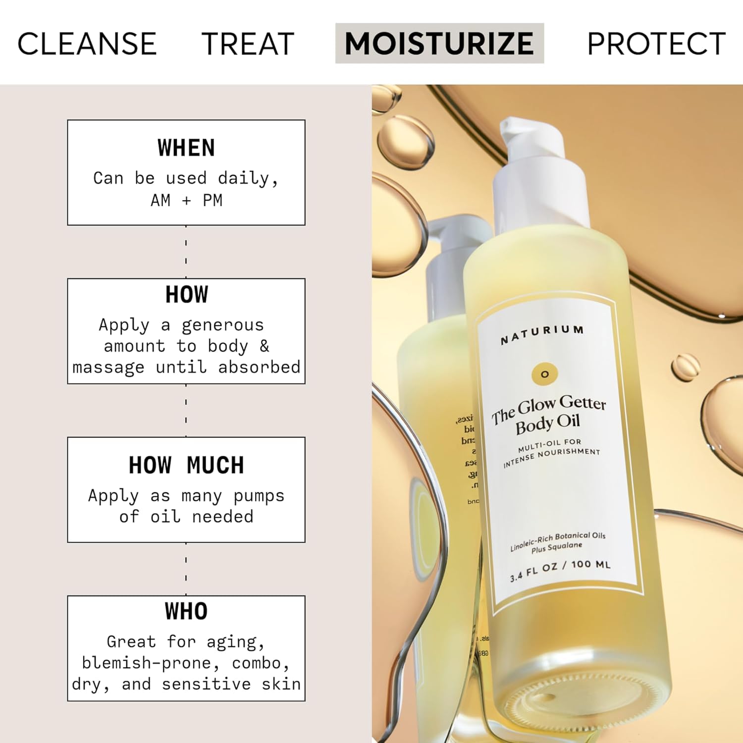 Naturium The Glow Getter Body Oil for Intense Nourishment and Hydration 3