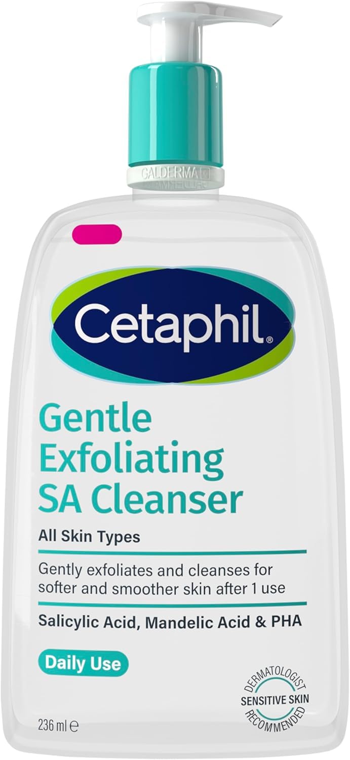 Cetaphil Gentle Exfoliating Salicylic Acid Cleanser for KP and Bumpy Skin