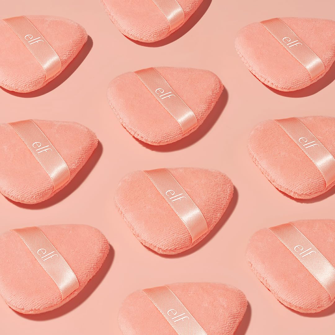 e.l.f. Halo Glow Powder Puff - Soft, Reusable Velour Puff for Loose or Pressed Powders 7
