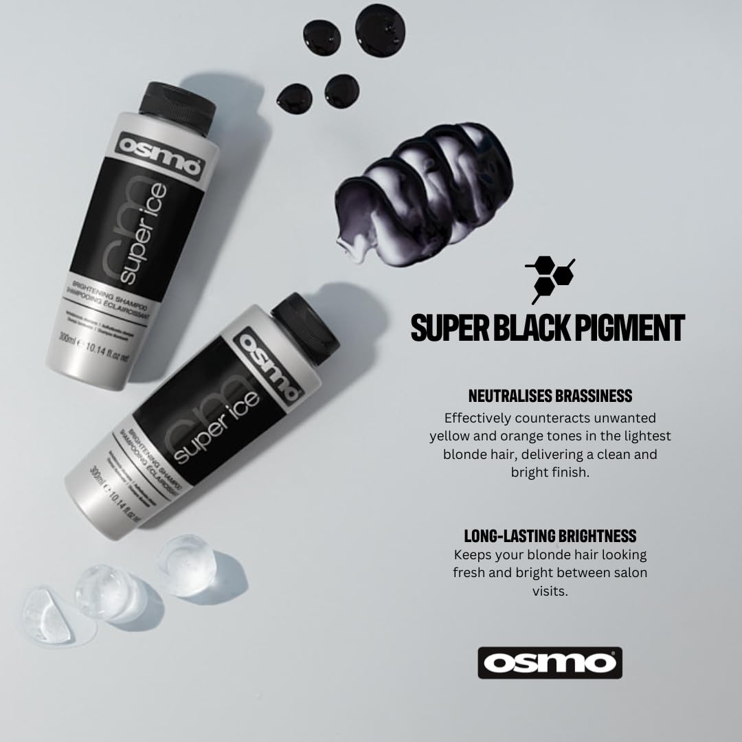 OSMO Super Ice Shampoo with Black Pigment for Brightening Blonde Hair
