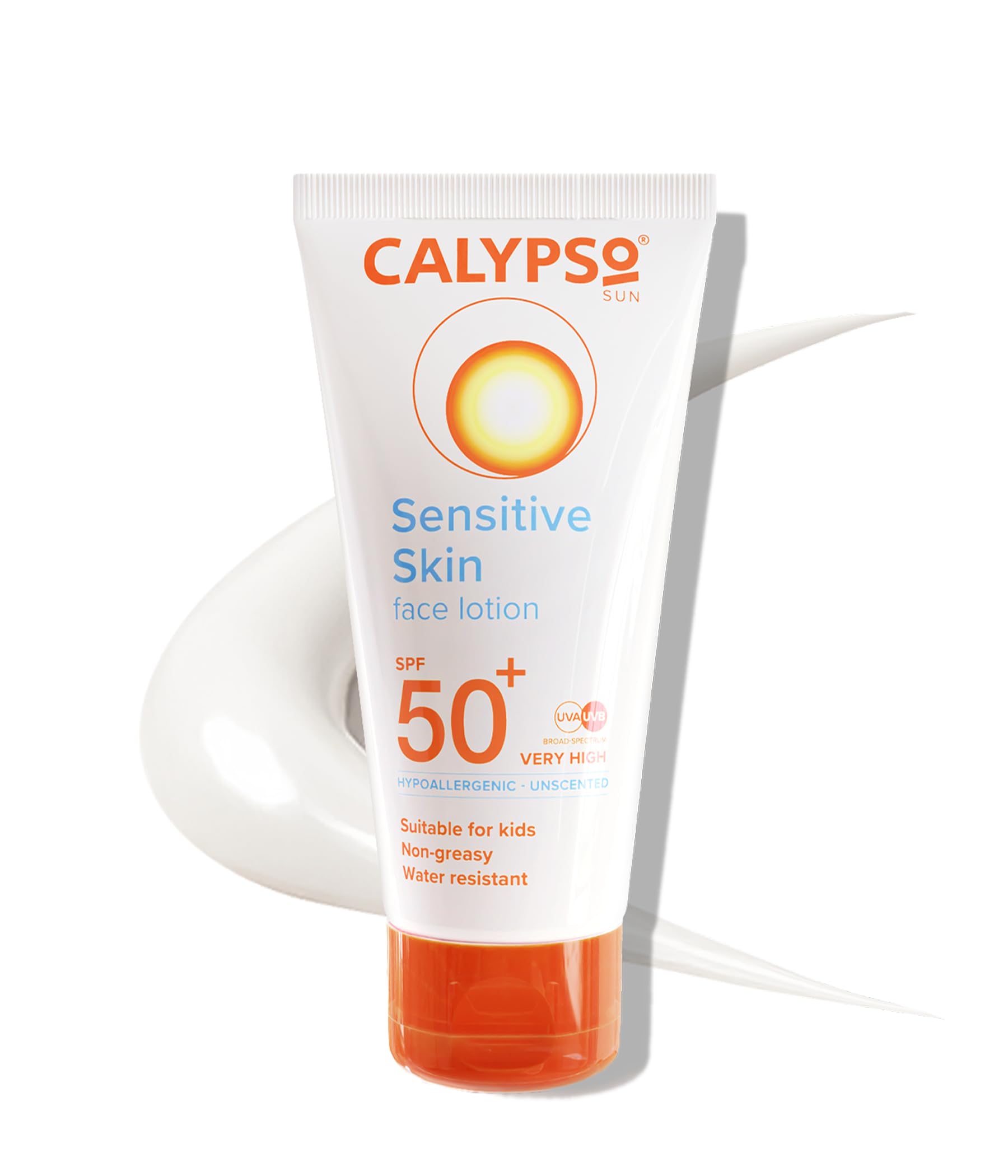 Calypso Sensitive Skin Face Sun Lotion SPF 50+ Very High Protection UVA/UVB
