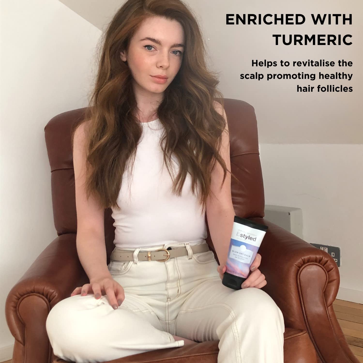 Jerome Russell BStyled Blow Dry Balm - Heat Protectant for Extended Blow Dry Styles 4