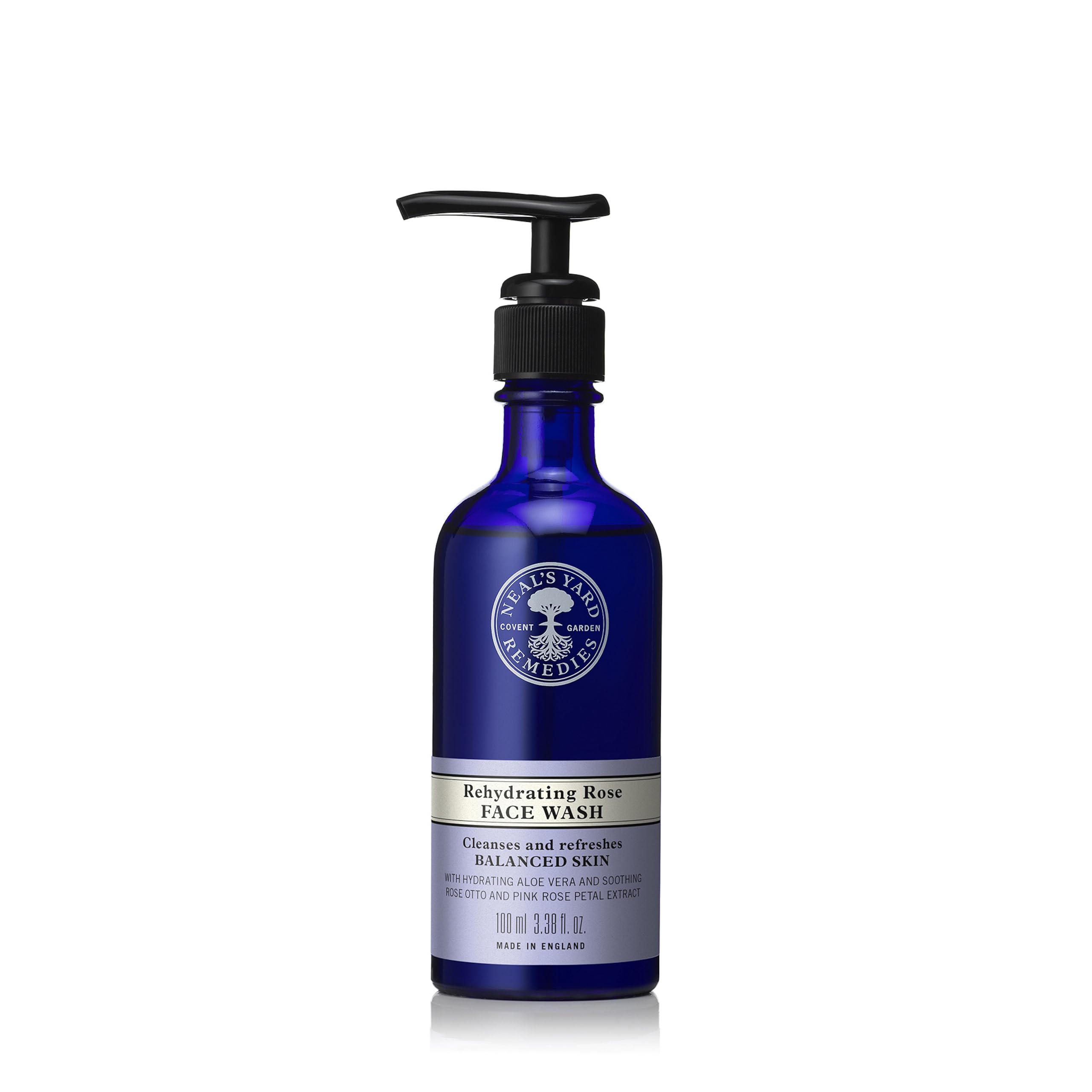 Neal's Yard Remedies Rehydrating Rose Face Wash for Cleansing and Hydrating Skin