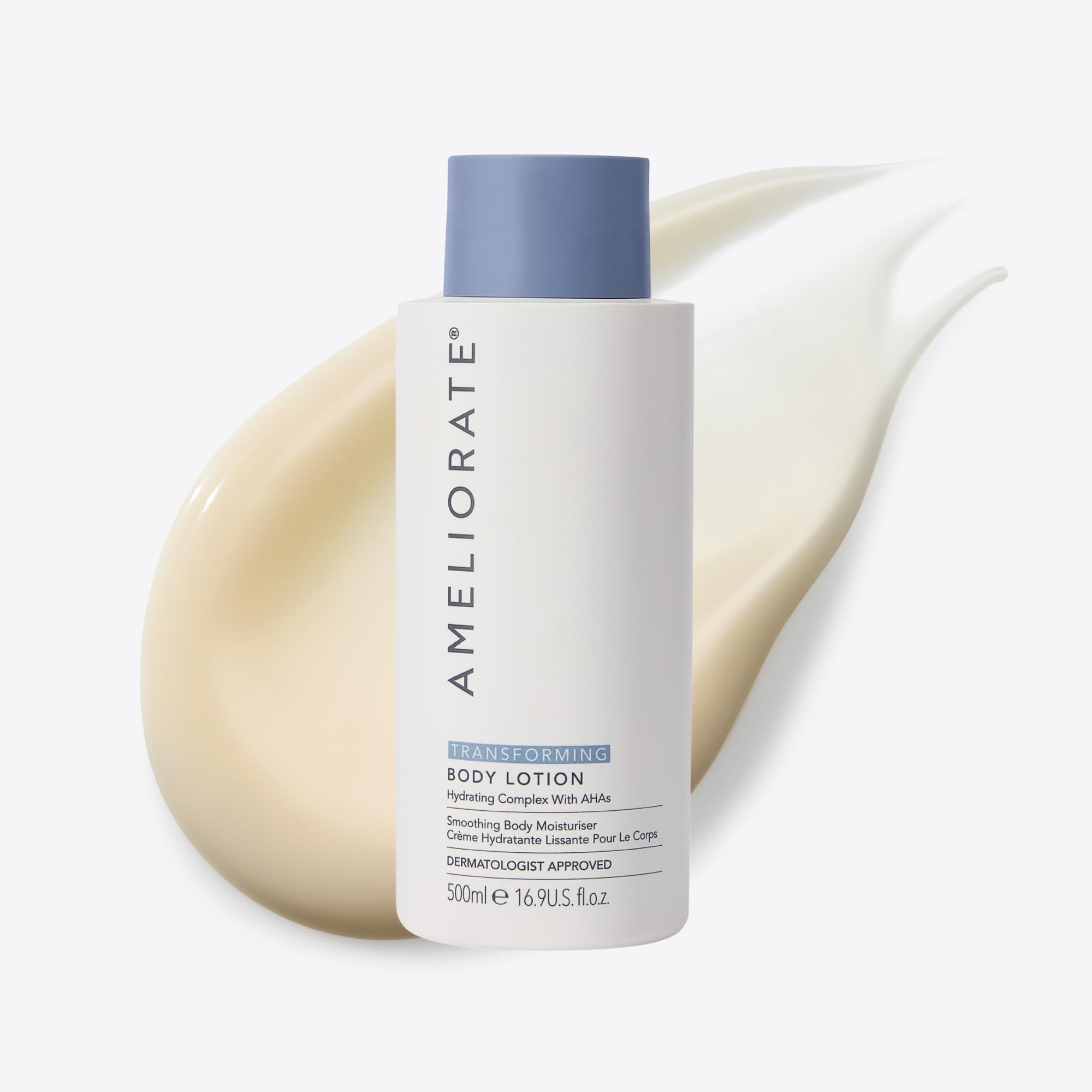 AMELIORATE Transforming Body Lotion 500ml for KP, Bumpy Skin & Ingrown Hairs with Lactic Acid