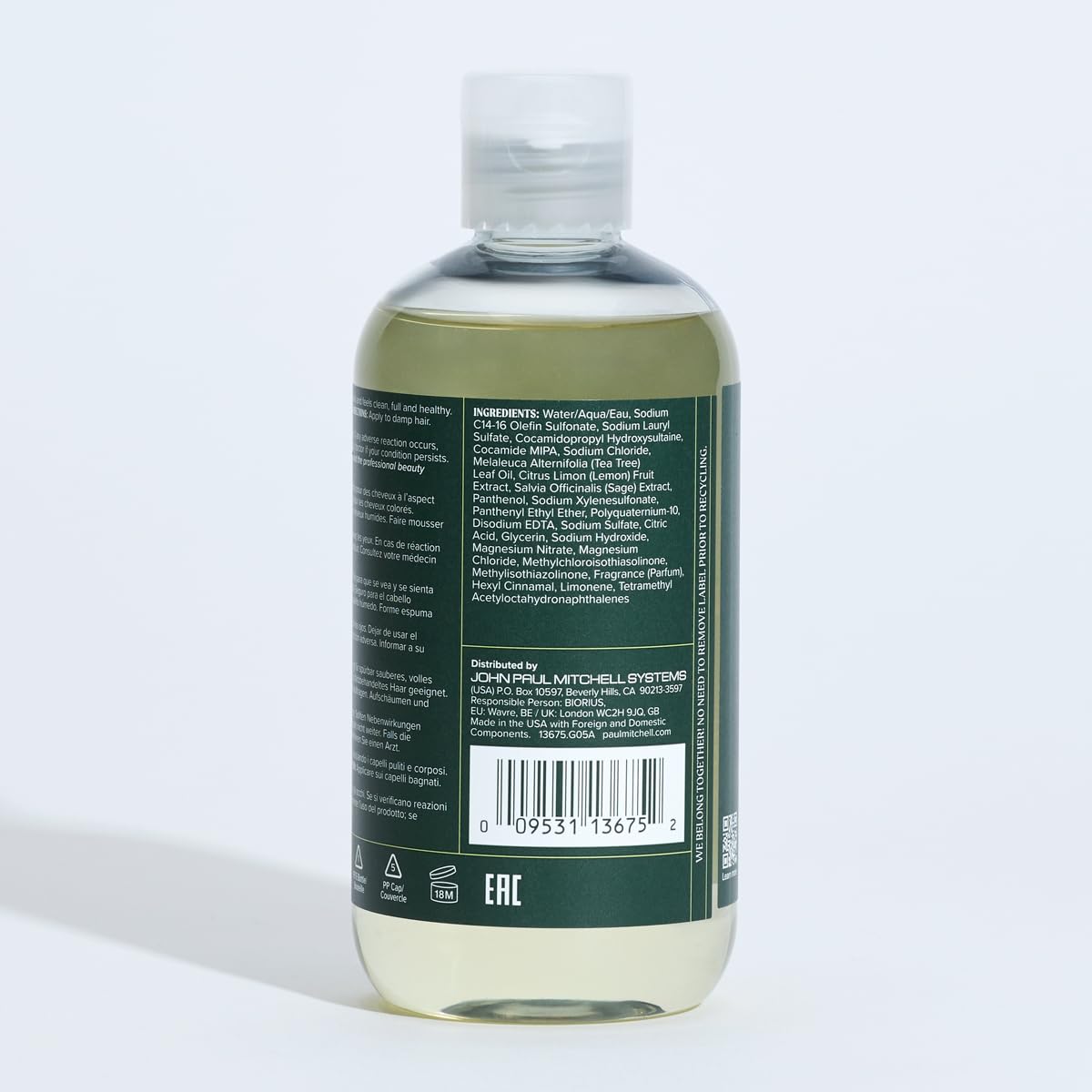 Paul Mitchell Tea Tree Lemon Sage Thickening Shampoo for Volume and Split End Protection 300ml 7