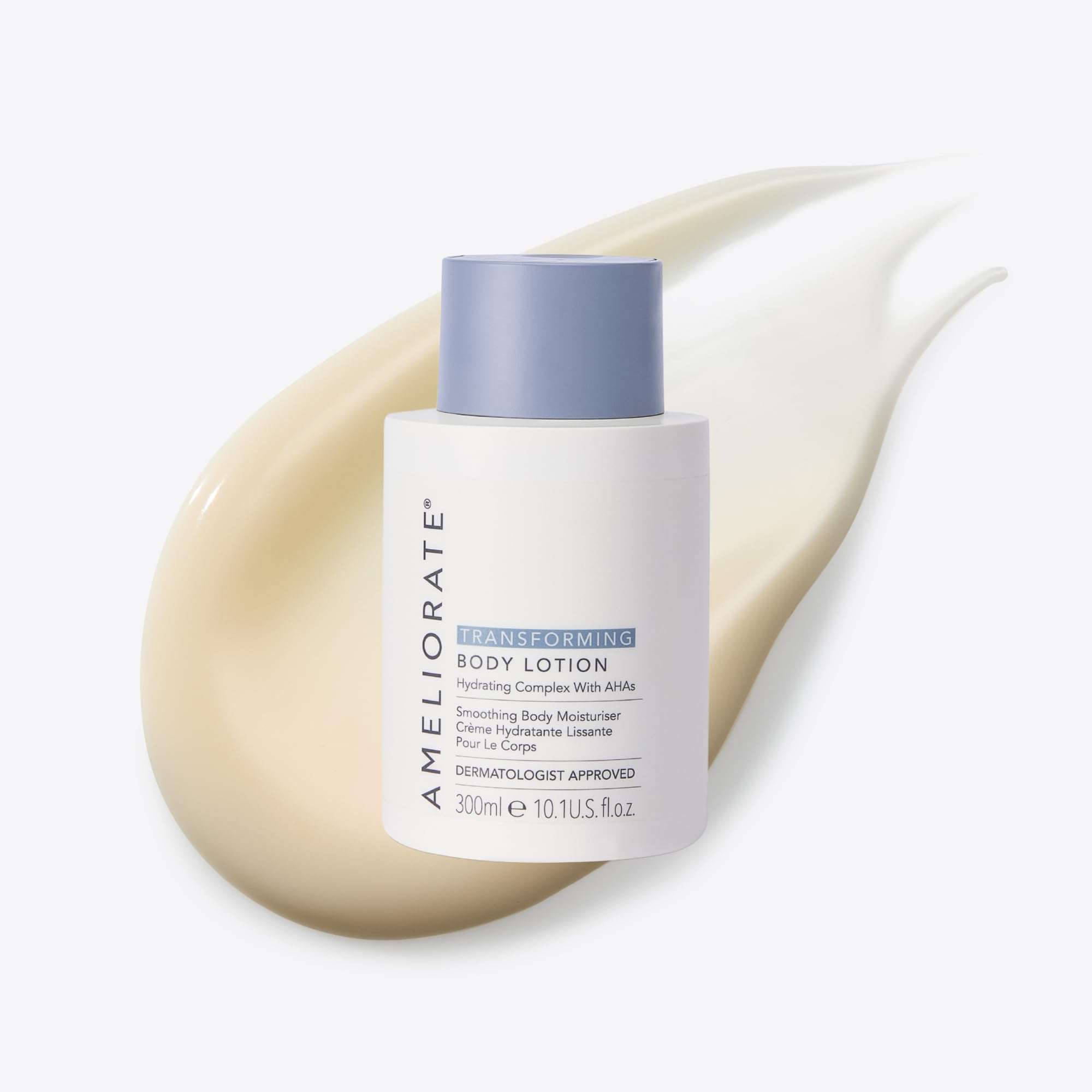 AMELIORATE Transforming Body Lotion 300ml with Lactic Acid for KP, Bumpy Skin & Ingrown Hairs