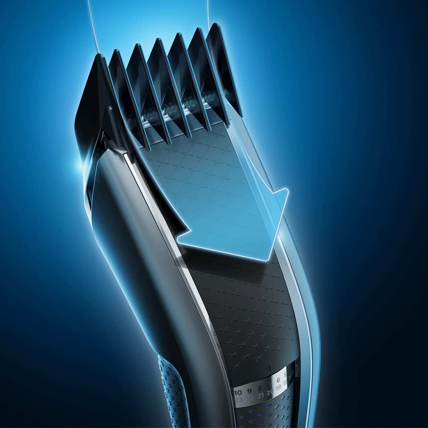 Philips Hair Clipper Series 5000 with Trim-n-Flow PRO Technology, 28 Length Settings - HC5632/13 4