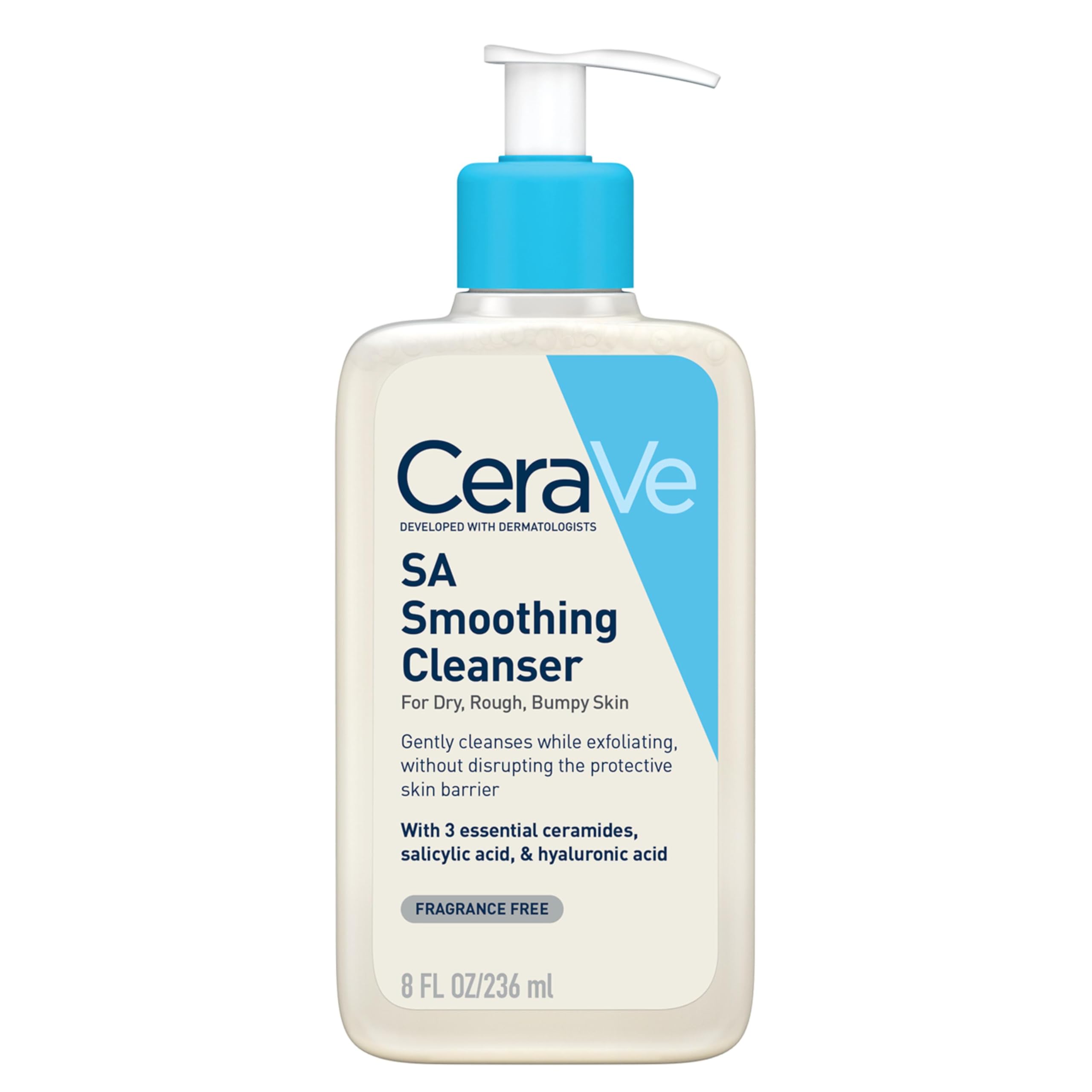 CeraVe SA Smoothing Cleanser with Salicylic Acid for Dry, Rough & Bumpy Skin