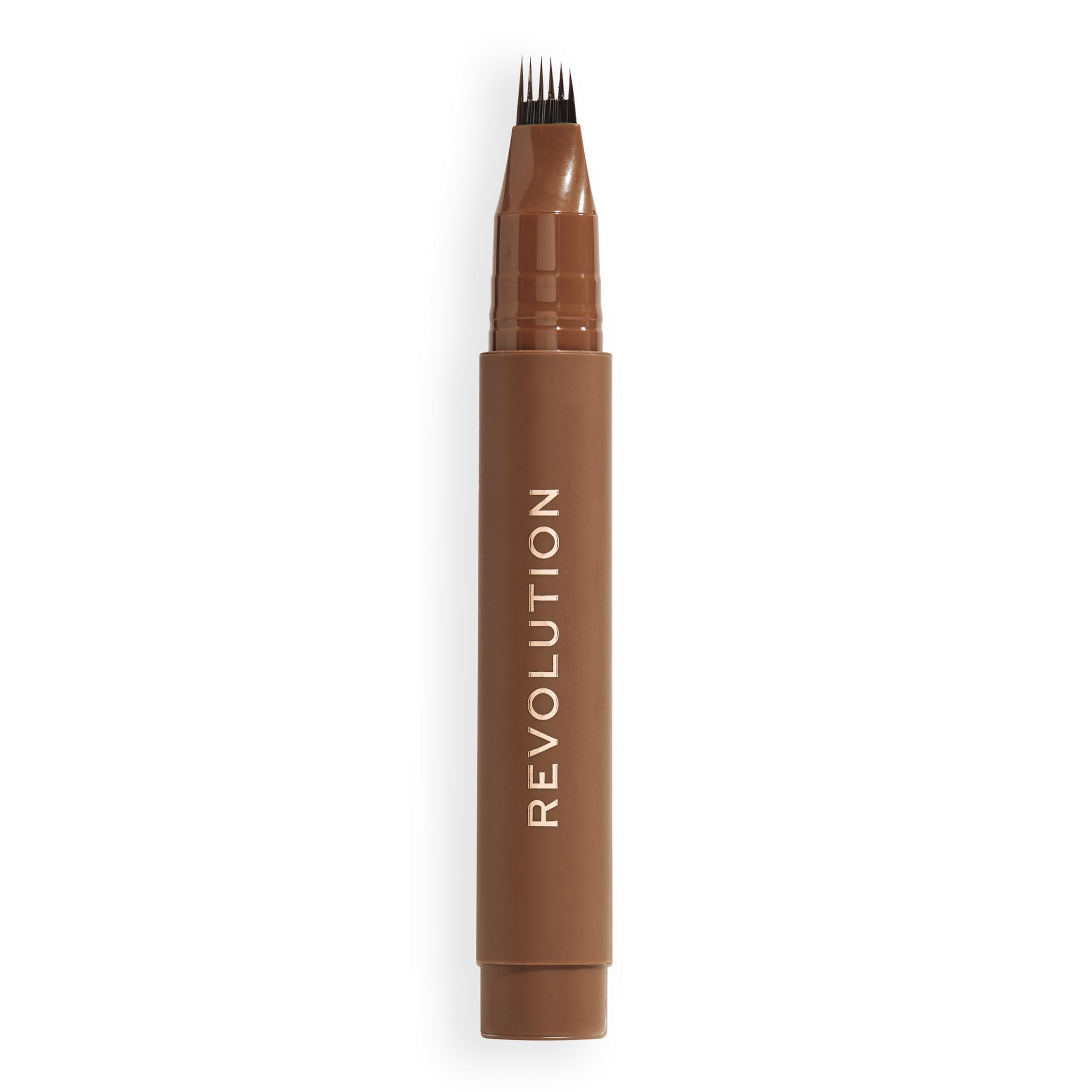 Revolution, Instant Brow Hair Pen, Präzisionsapplikator für haarähnliche Striche, langanhaltender Augenbrauenstift, warmes Braun, vegan und tierversuchsfrei, 1,8 ml