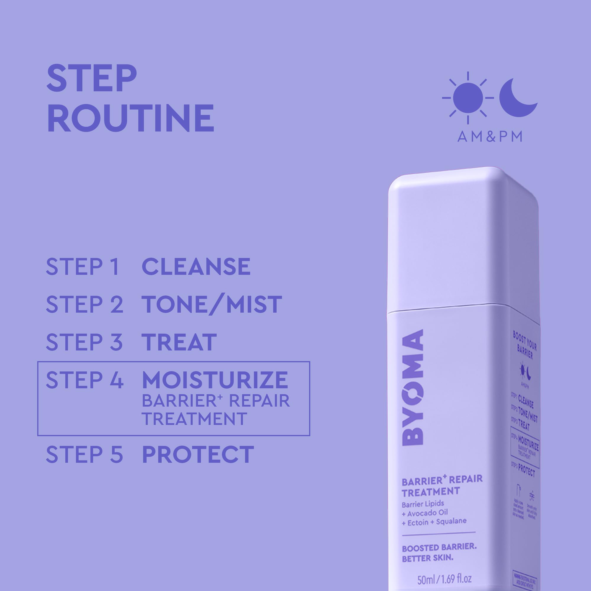 BYOMA Barrier Repair Treatment (50 ml) Feuchtigkeitsspendende Gesichtscreme für trockene, empfindliche Haut 6