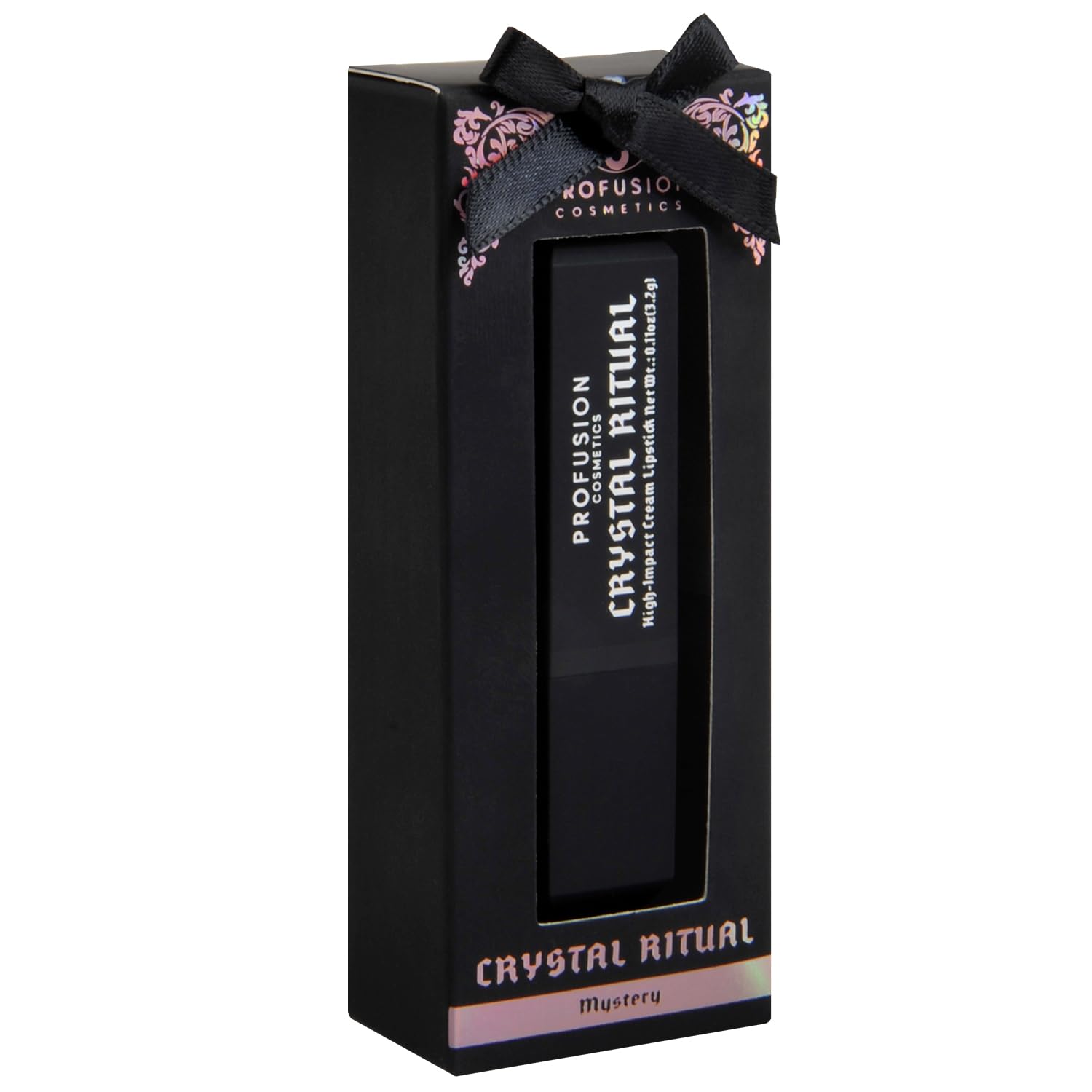 Profusion Cosmetics Crystal Ritual High Impact Black Lipstick – Mystery Shade 6