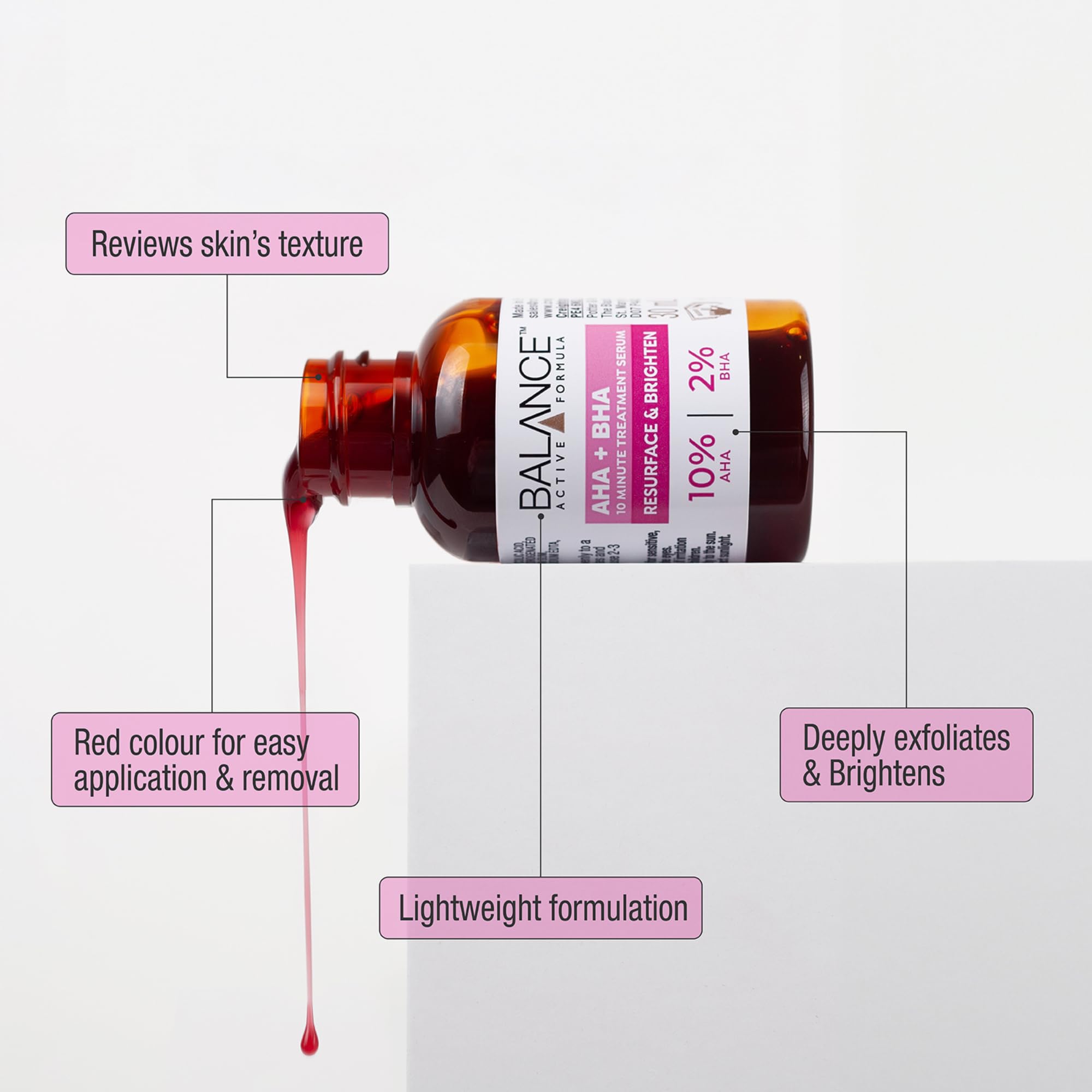 Balance Active Formula AHA 10% + BHA 2% Retexturising Serum for Deep Exfoliation 3