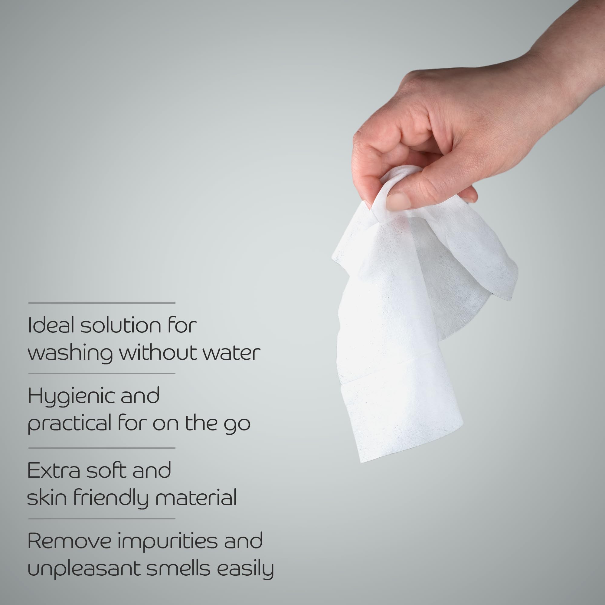 ABENA Moist Skin Cleansing Wipes Refill (80 Pcs) - Asthma-Allergy Certified 4