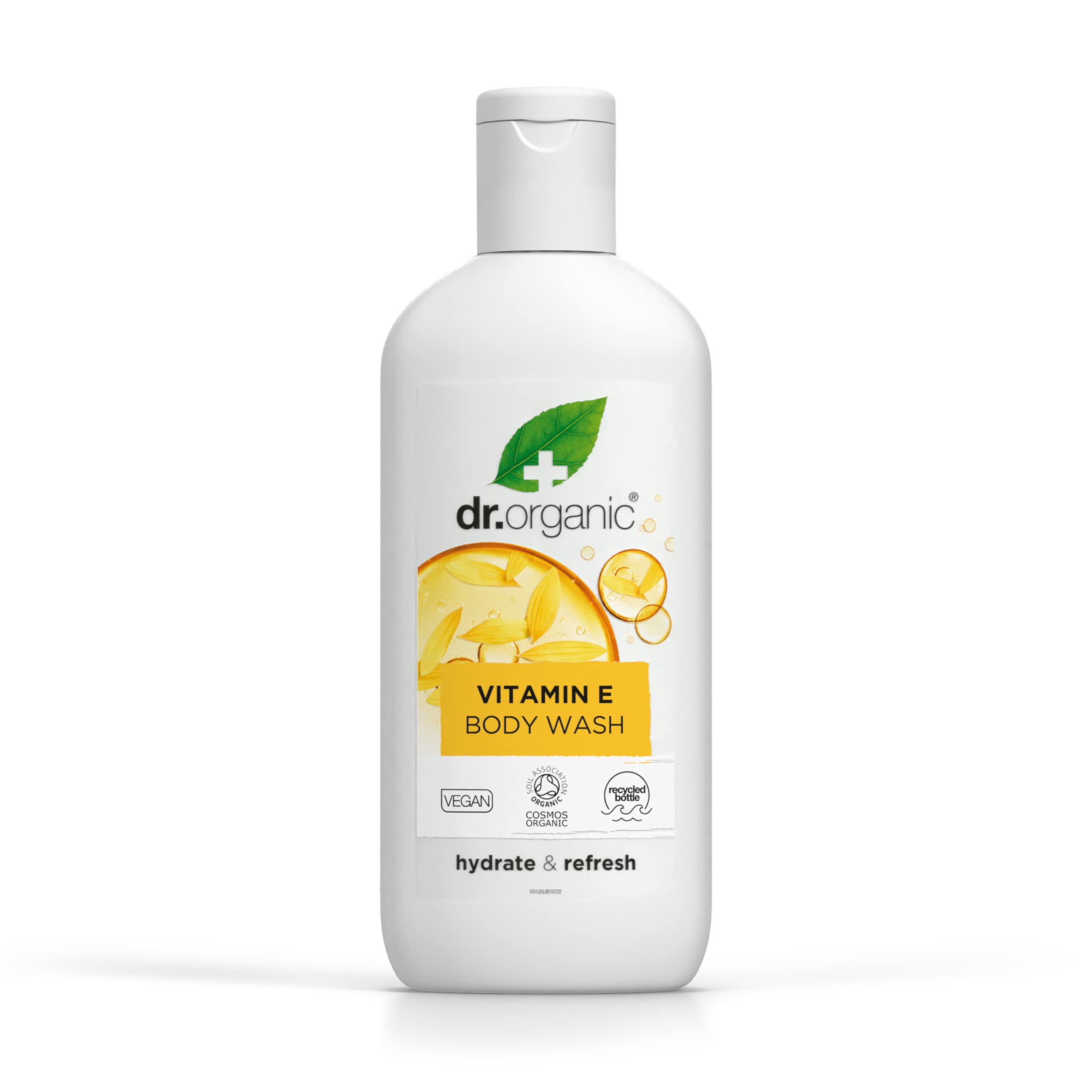 Dr Organic Vitamin E Body Wash Shower Gel for All Skin Types, Natural & Vegan
