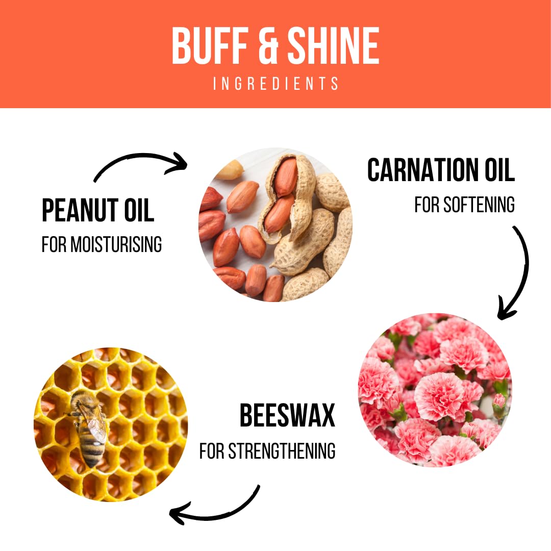 Nailoid Buff & Shine Nail Care Kit 15g for Ridge Smoothing and Natural Shine 5