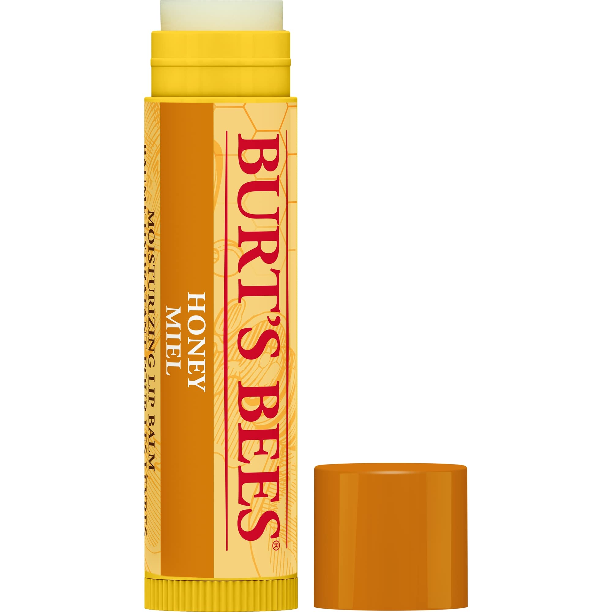 Burt's Bees 100% Natural Lip Balm with Honey and Vitamin E for Dry Lips