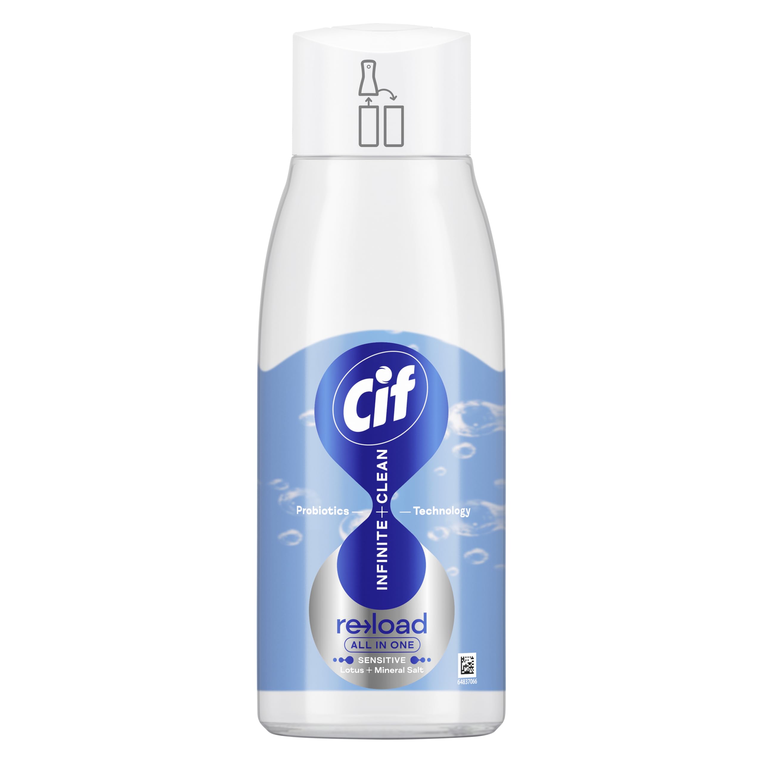 Cif Infinite Clean Sensitive Lotus & Mineral Salt All in One Cleaner Reload Pack