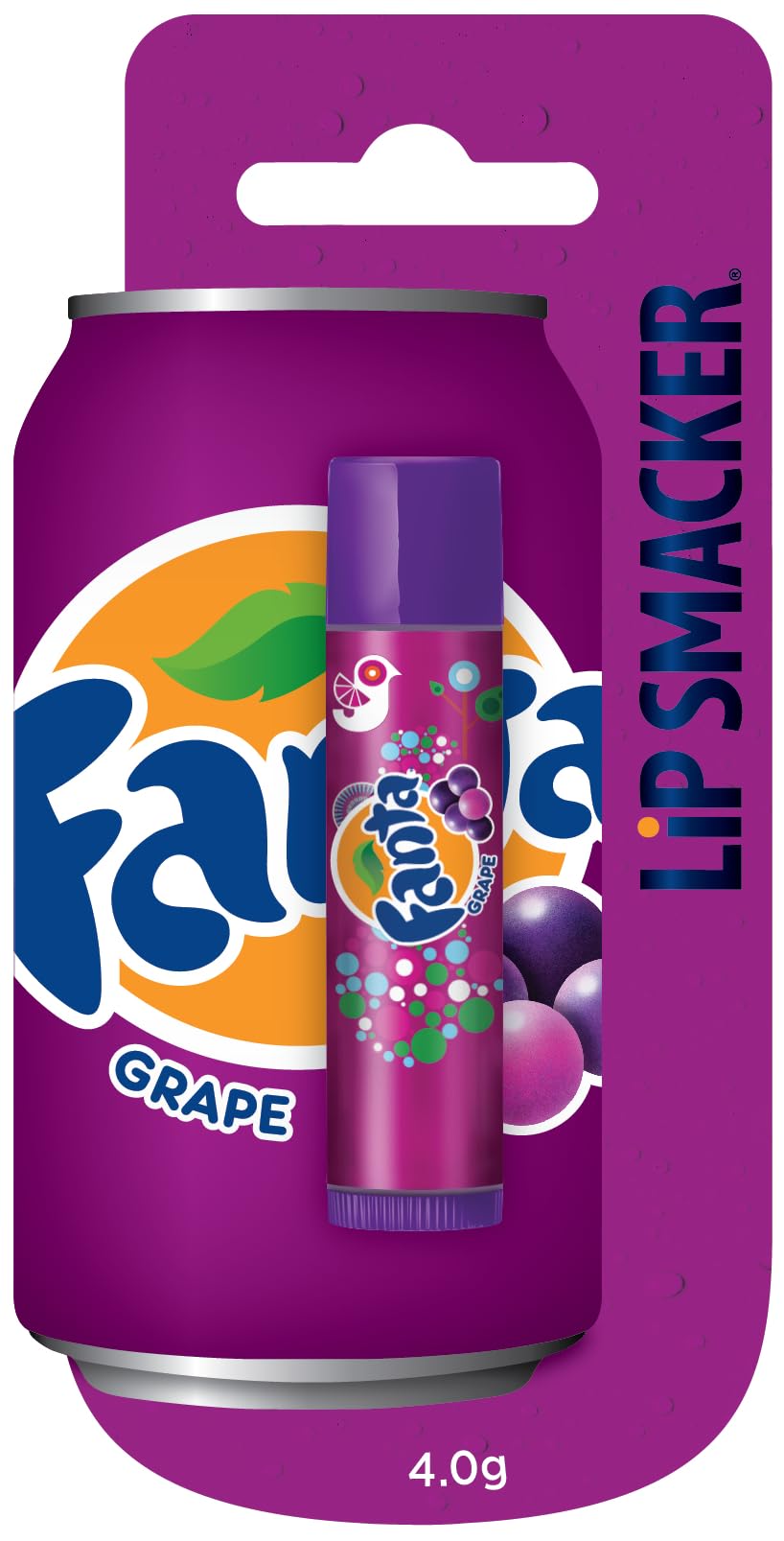 Lip Smacker Coca Cola Collection Grape Fanta Flavoured Lip Balm for Soft, Shiny Lips