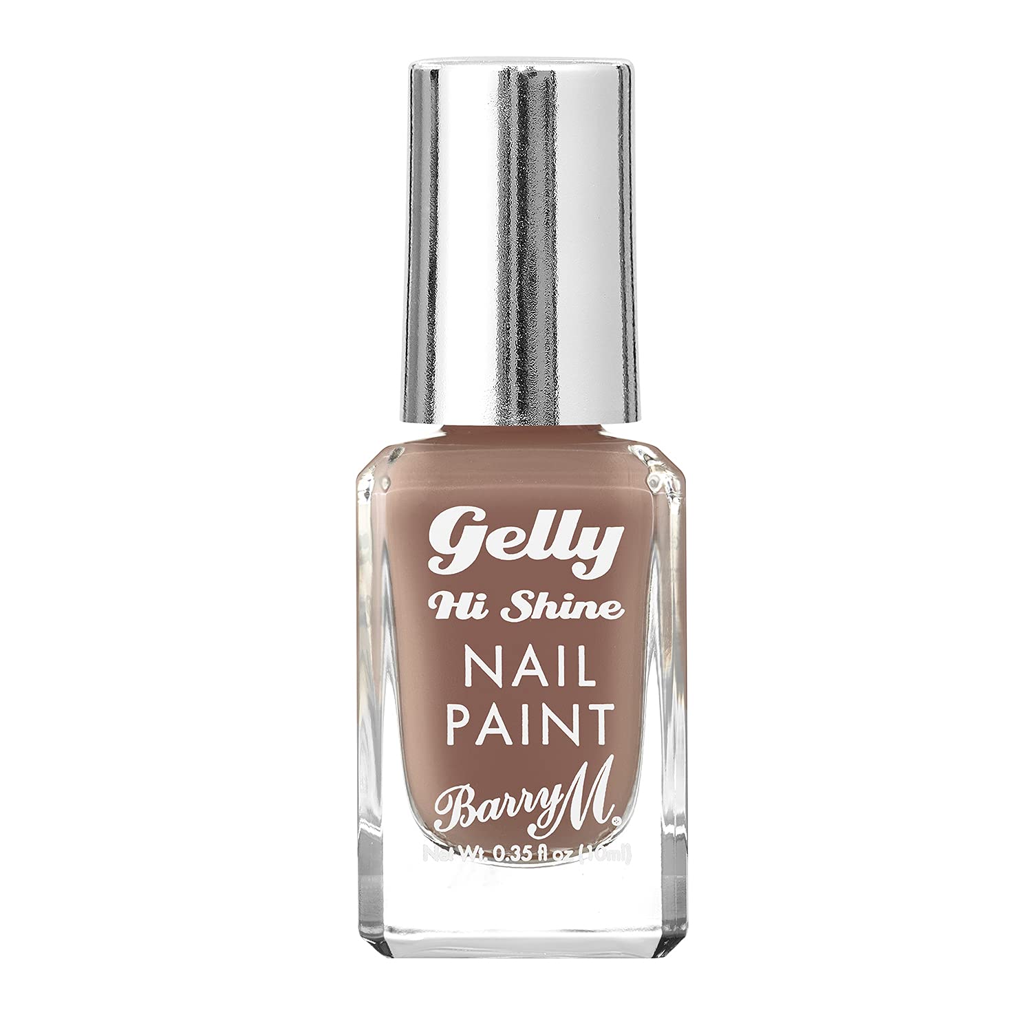Barry M Gelly Hi Shine Nail Paint in Tiramisu Nude Shade, 10 Ml