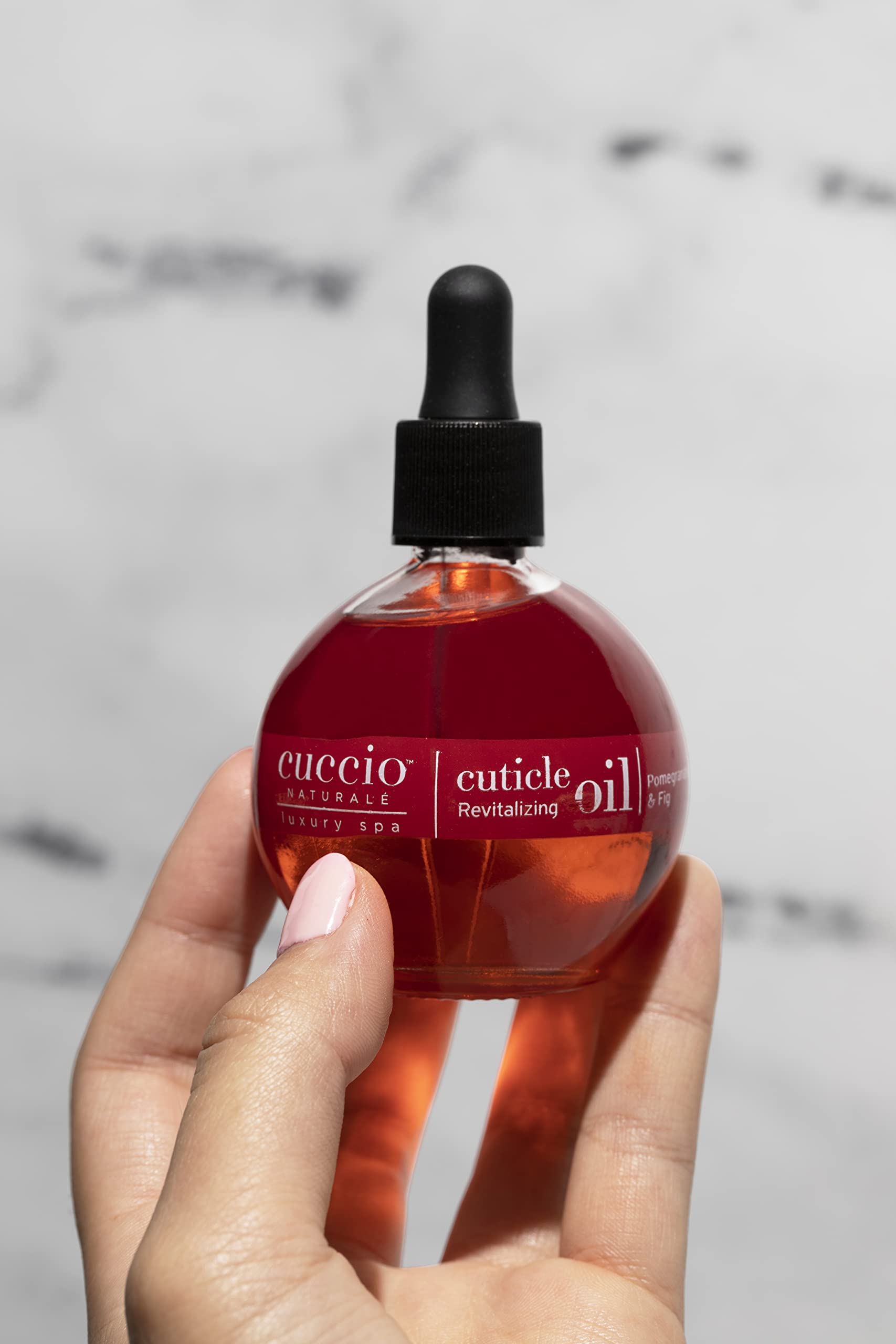 Cuccio Pomegranate & Fig Cuticle Oil (73ml) - Repairing Nail & Cuticle Oil with Almond, Jojoba & Vitamin E 4