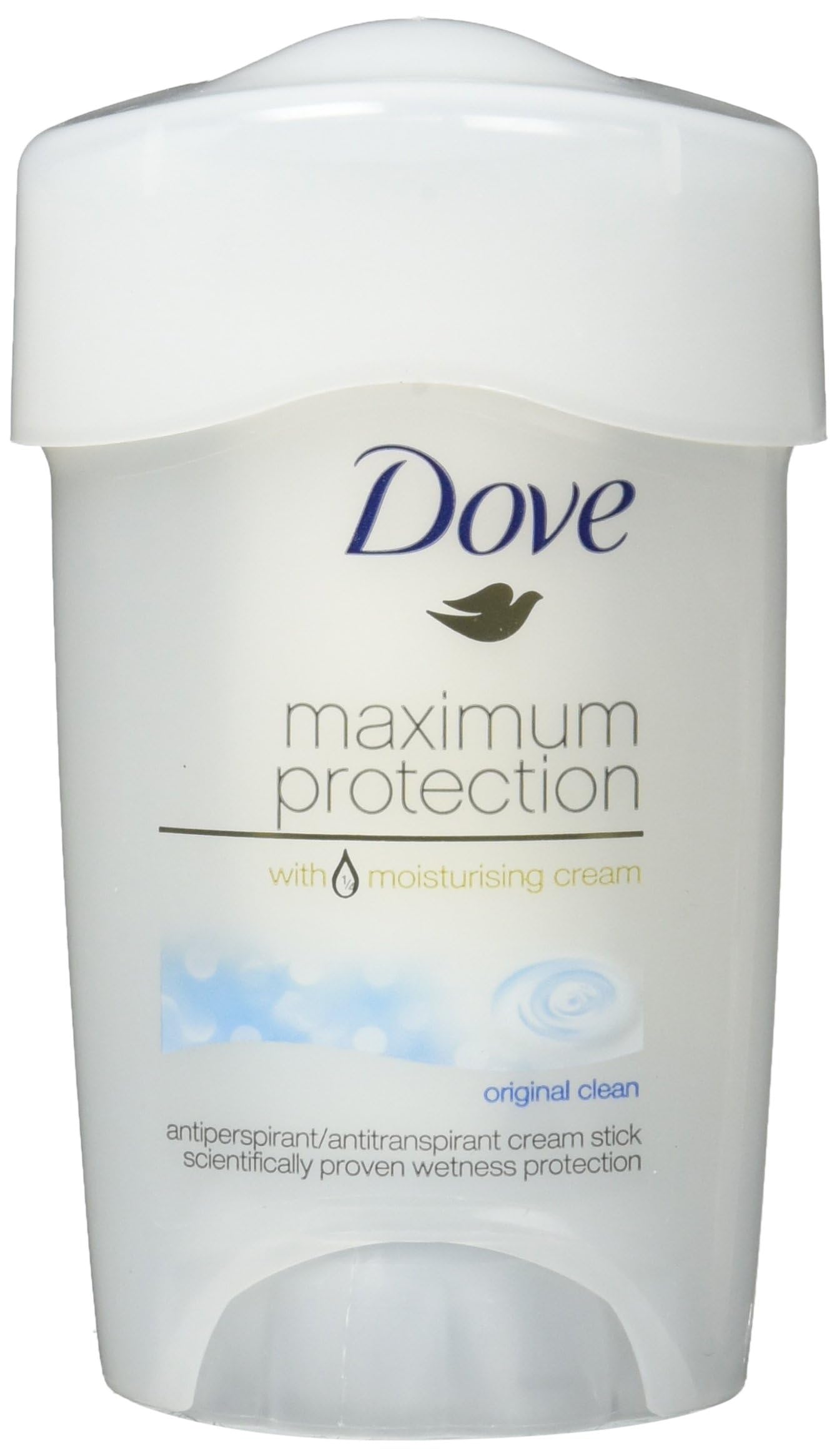 Dove Maximum Protection Deodorant Cream Stick for 48H Wetness Protection, 45 ml