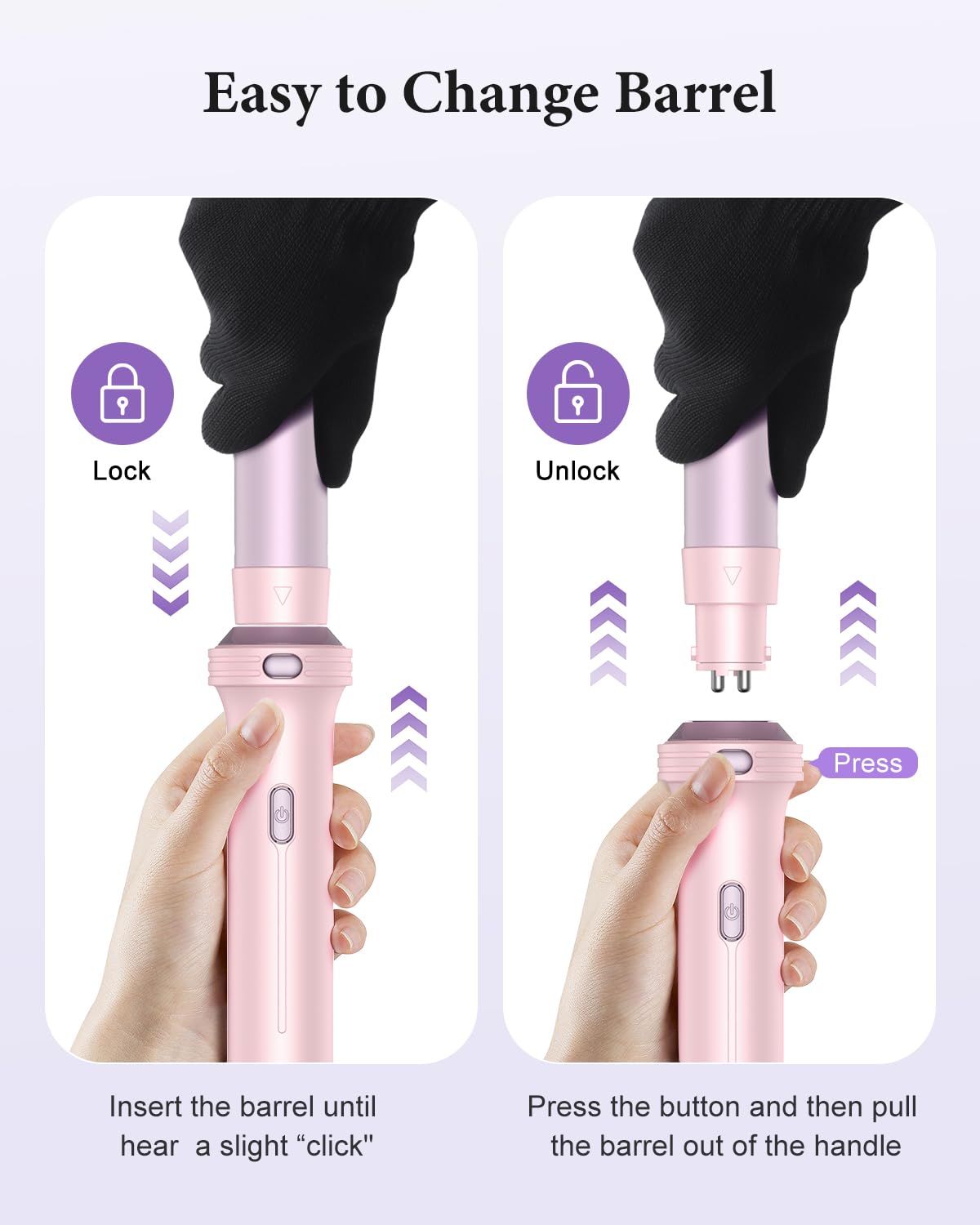 BESTOPE PRO 5-in-1 Hair Styling Set: Curling Wand, Straightener, Thermal Brush & 13 Temp Controls 7