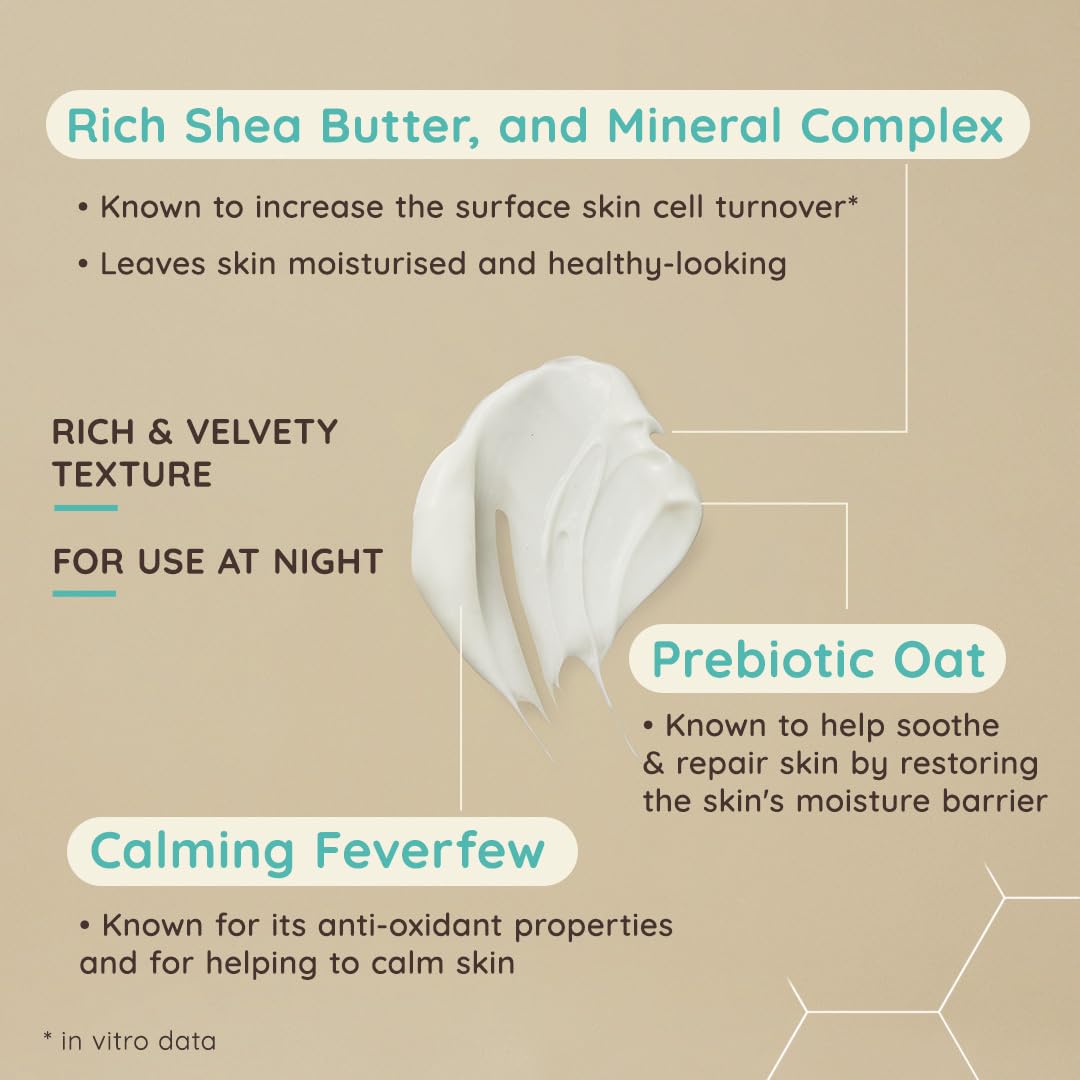 Aveeno CALM+RESTORE Re-Hydrating Night Cream for Sensitive Skin (50ml) 6