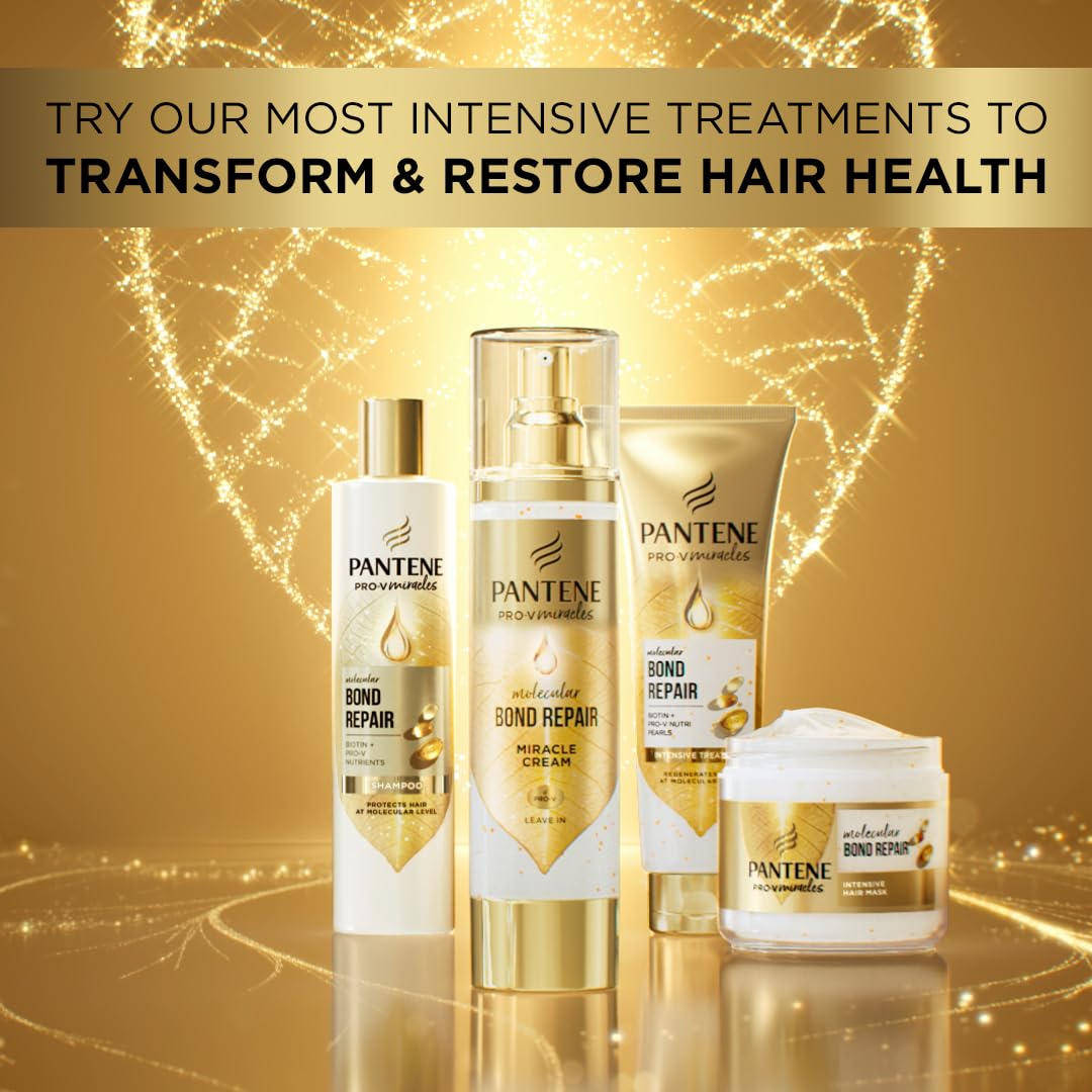 Pantene Molecular Bond Repair Leave In Miracle Cream 90ml | Heat Protection & Regeneration 7