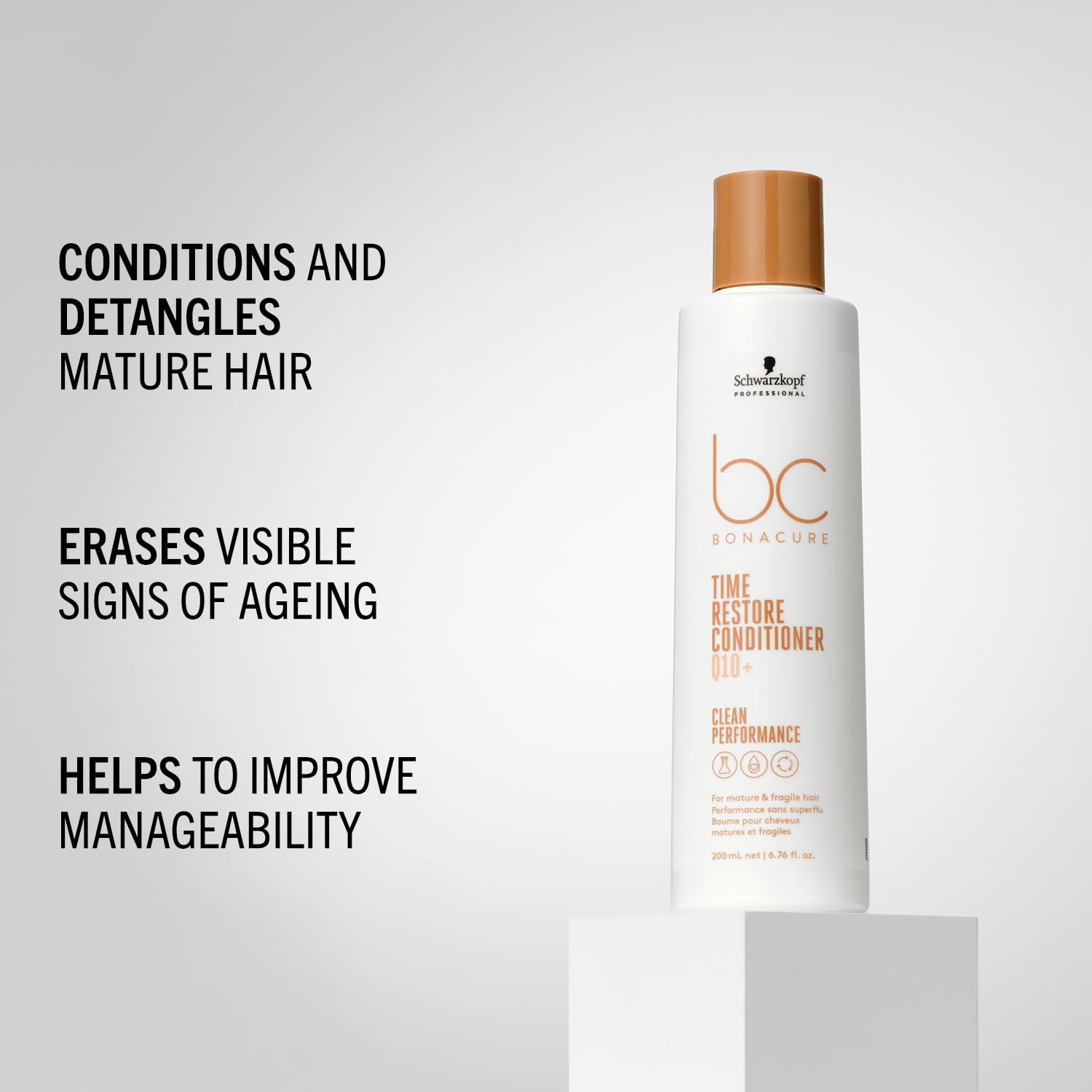 Schwarzkopf BC Bonacure Time Restore Conditioner Q10+ for Mature, Fragile Hair 200ml 3