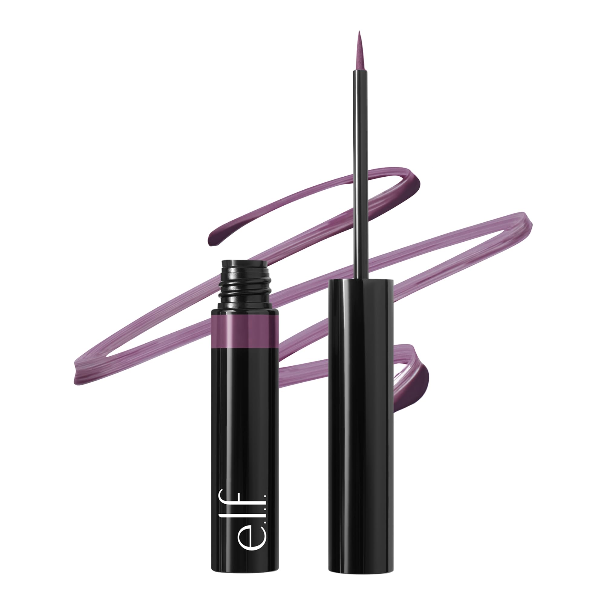 e.l.f. H2O Proof Inkwell Eyeliner Pen - High-Pigment Waterproof Liquid Eyeliner in Sugarplum