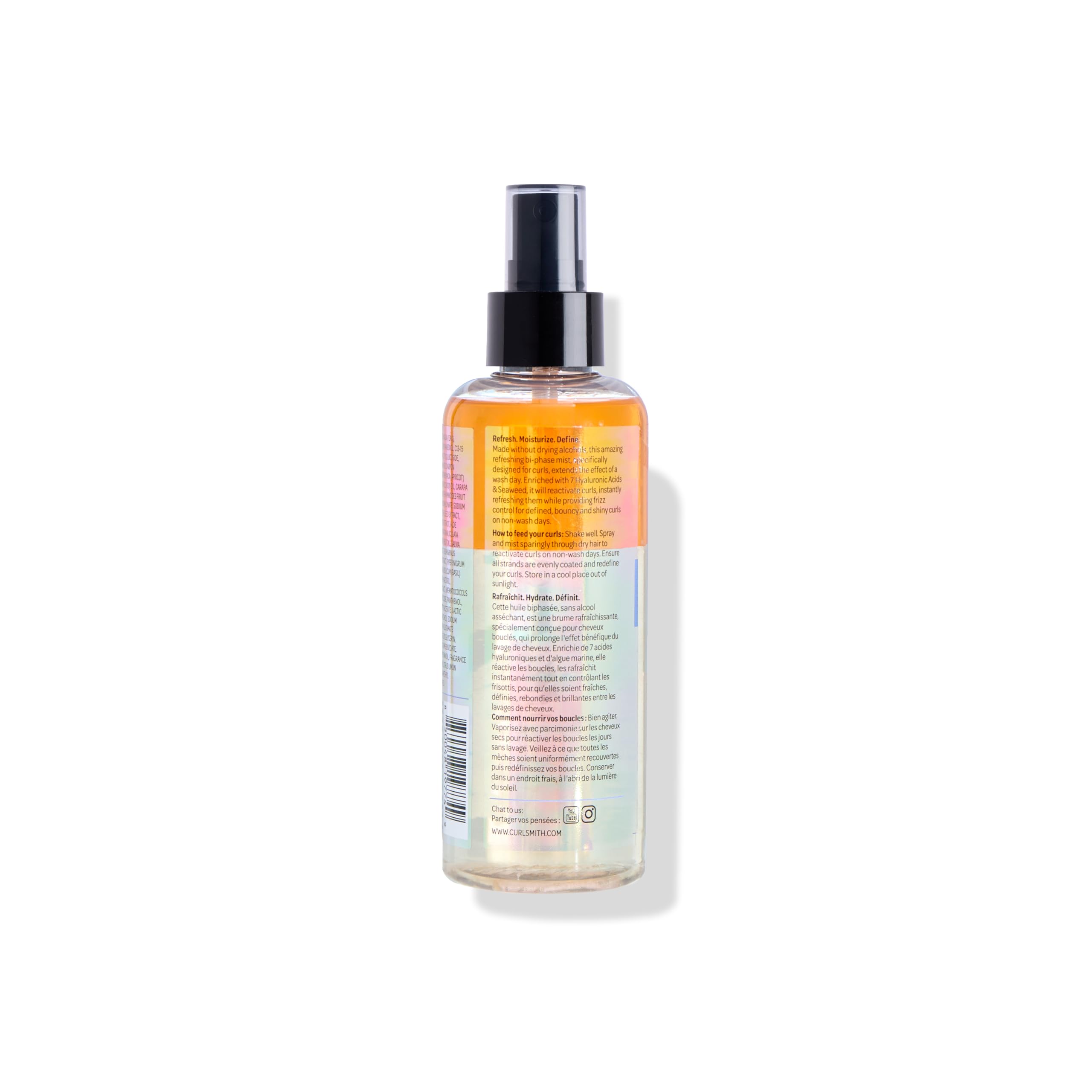 CURLSMITH Shake + Shine Curl Refreshing Mist | Bi-Phase Curl Spray with Hyaluronic Acid 8