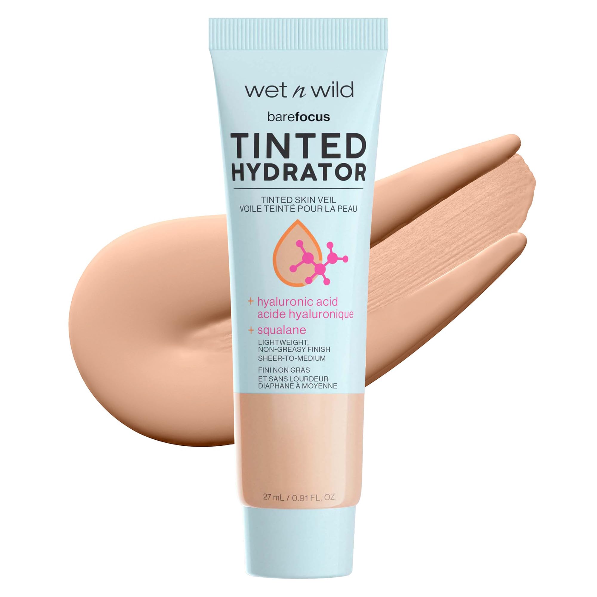 Wet n Wild Bare Focus Tinted Hydrator for Luminous Skin with Hyaluronic Acid