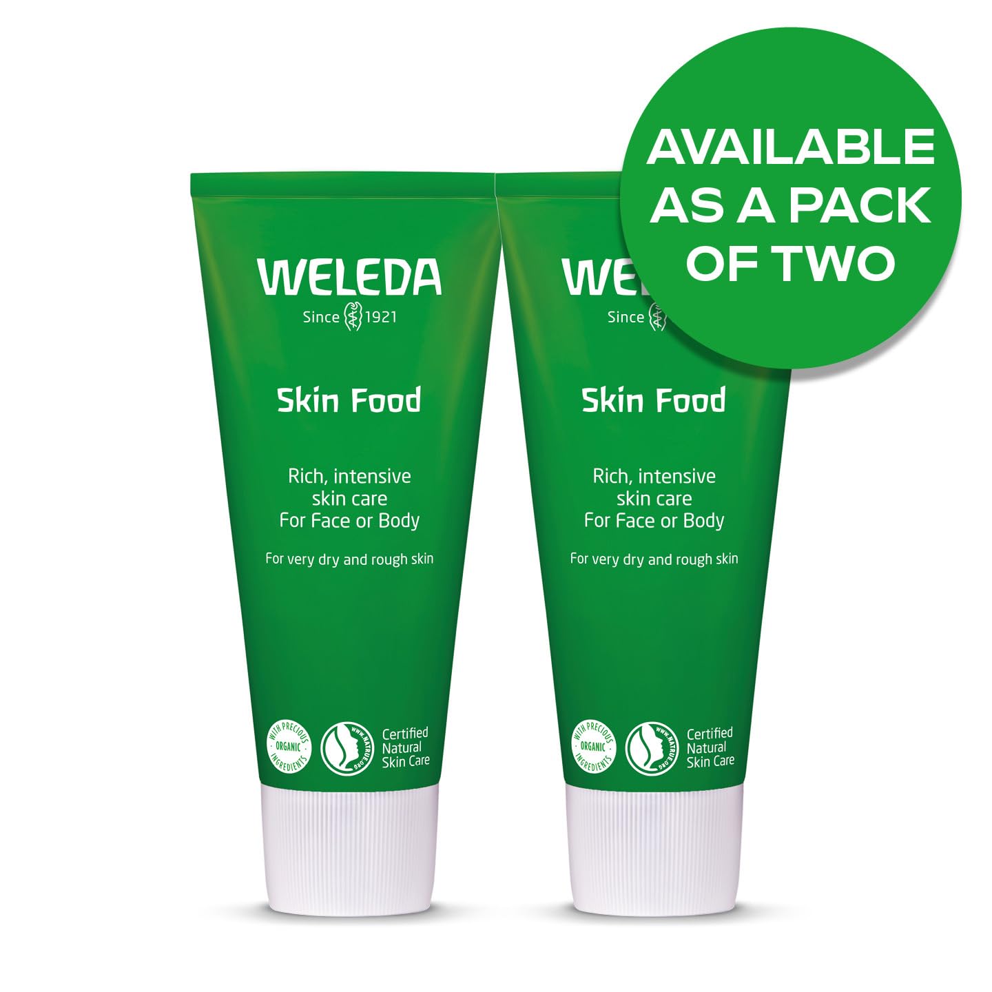 Weleda Skin Food Twin Pack: Universal Moisturiser for Dry, Rough Skin (Face & Body)