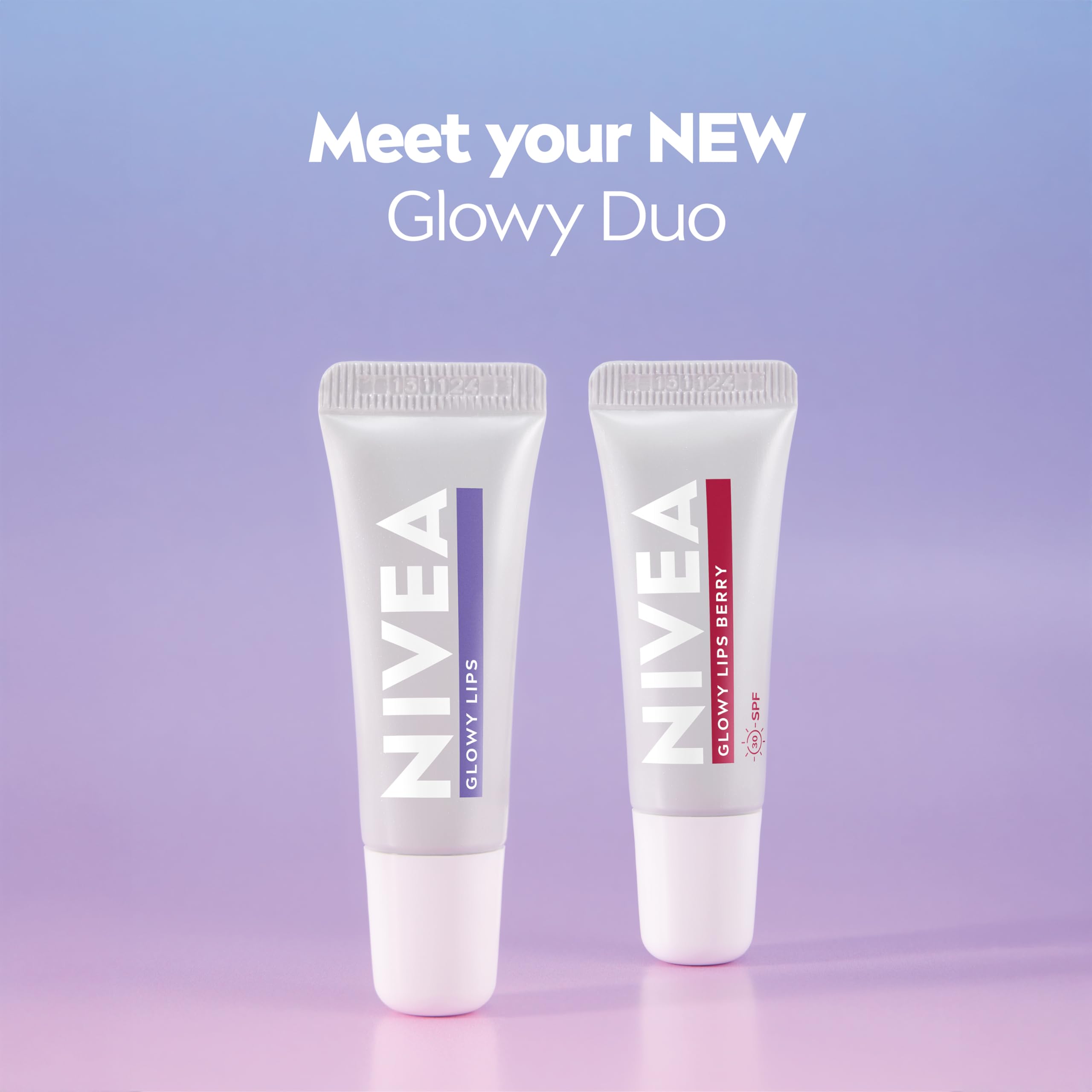 NIVEA Lip Hyaluron Glowy Lips Tube Original (10ml) - Hydrating Balm with SPF 30 10