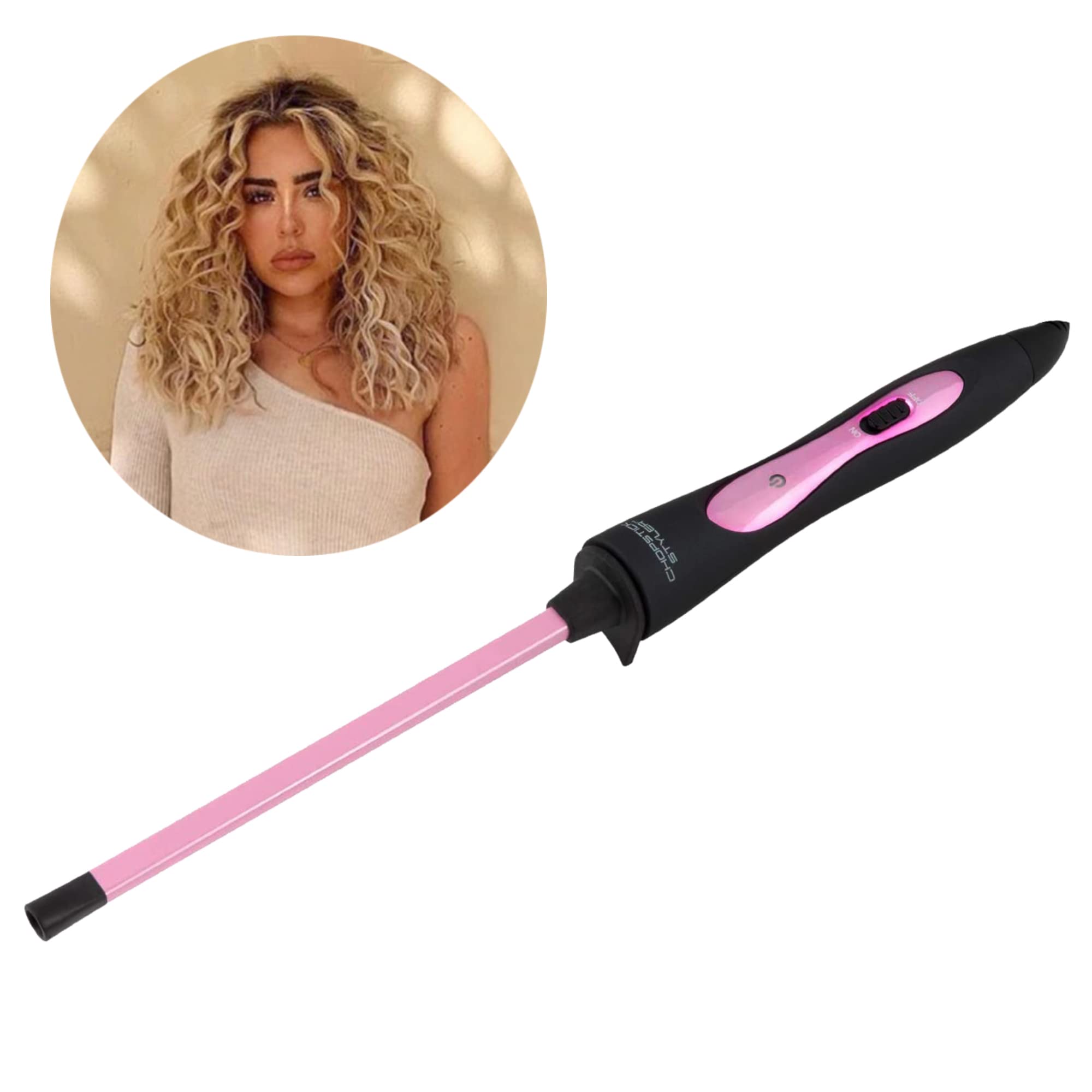 CHOPSTICK STYLER Heroine Curling Wand 10mm Super Skinny Rectangular Ceramic Barrel