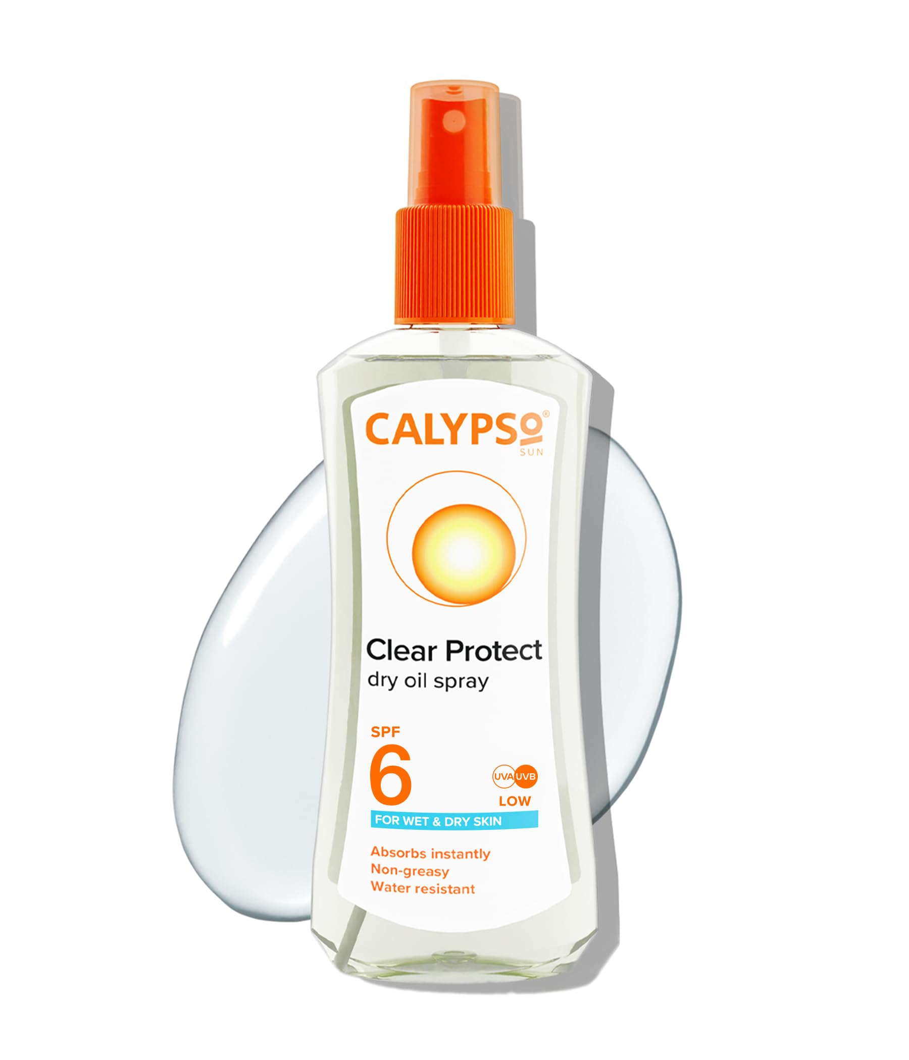 Calypso Wet Skin Dry Oil Spray with SPF 6 Broad Spectrum Protection, 200 ml