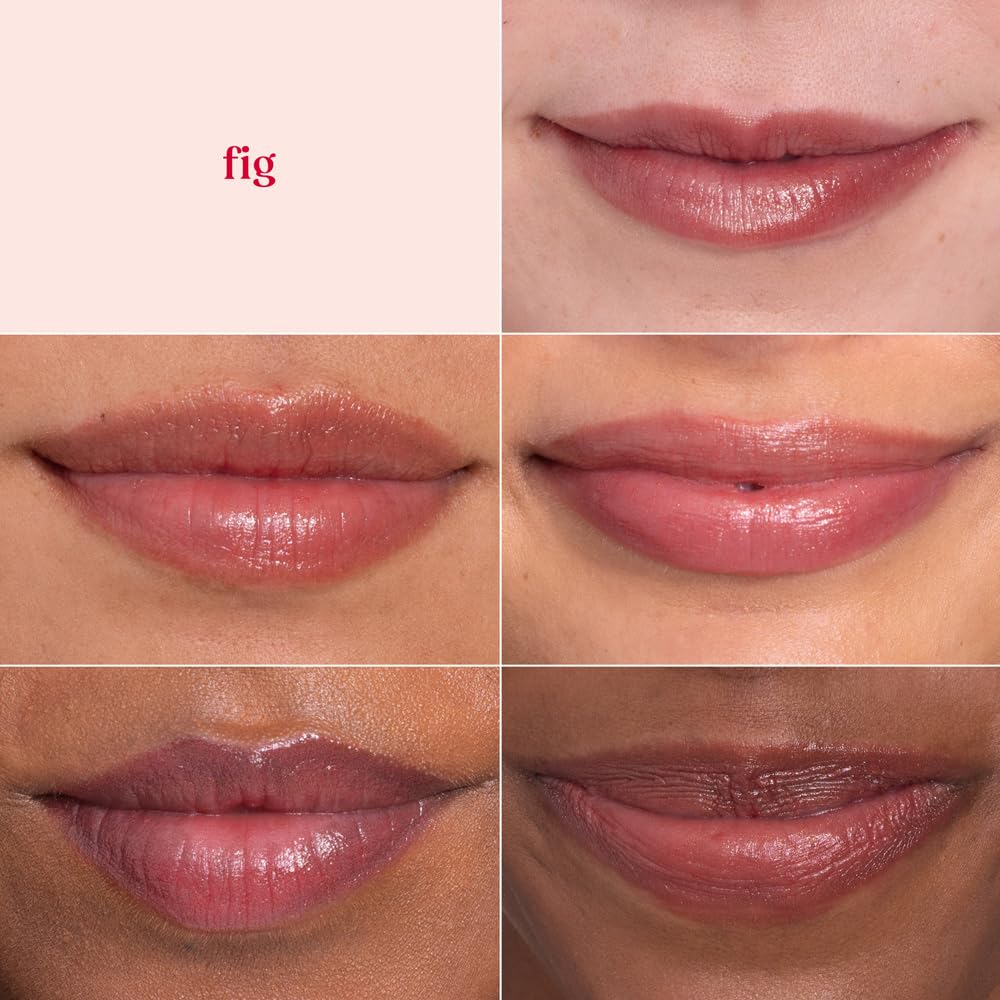 Burt's Bees Lip Shimmer Feige, Feuchtigkeitsspendender Lippenschimmer mit Pfefferminzöl, 100 % natürlichen Ursprungs, 2,55 g 7