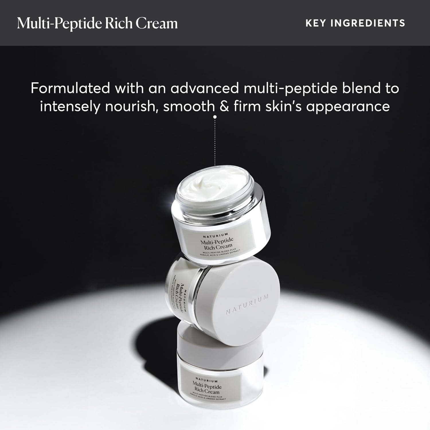 Naturium Multi-Peptide Reichhaltige Creme | Nährende Feuchtigkeitscreme für das Gesicht, für glatte Haut 5