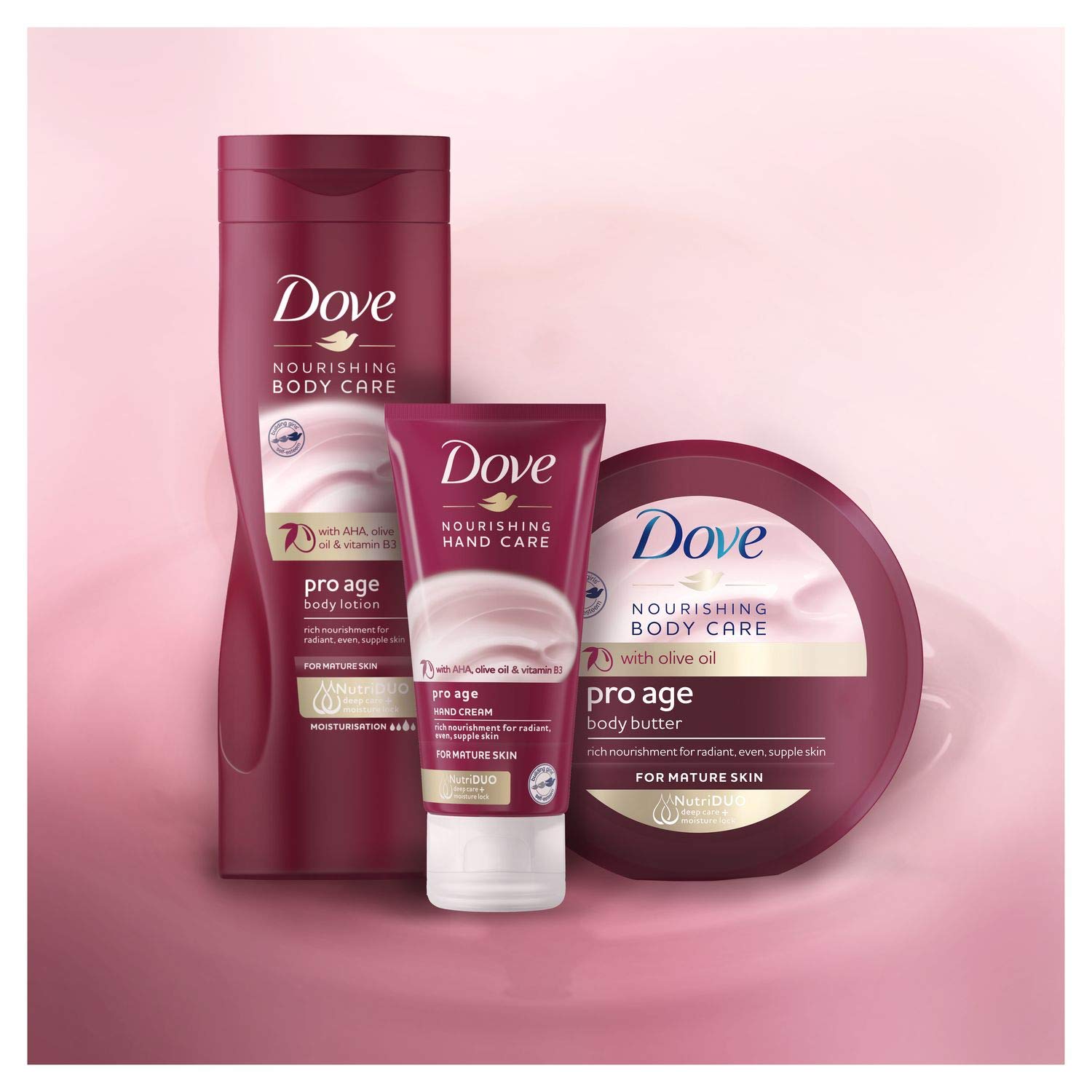 Dove Nourishing Body Care Pro Age Body Butter with Olive Oil & Vitamin B3, 250 ml 8