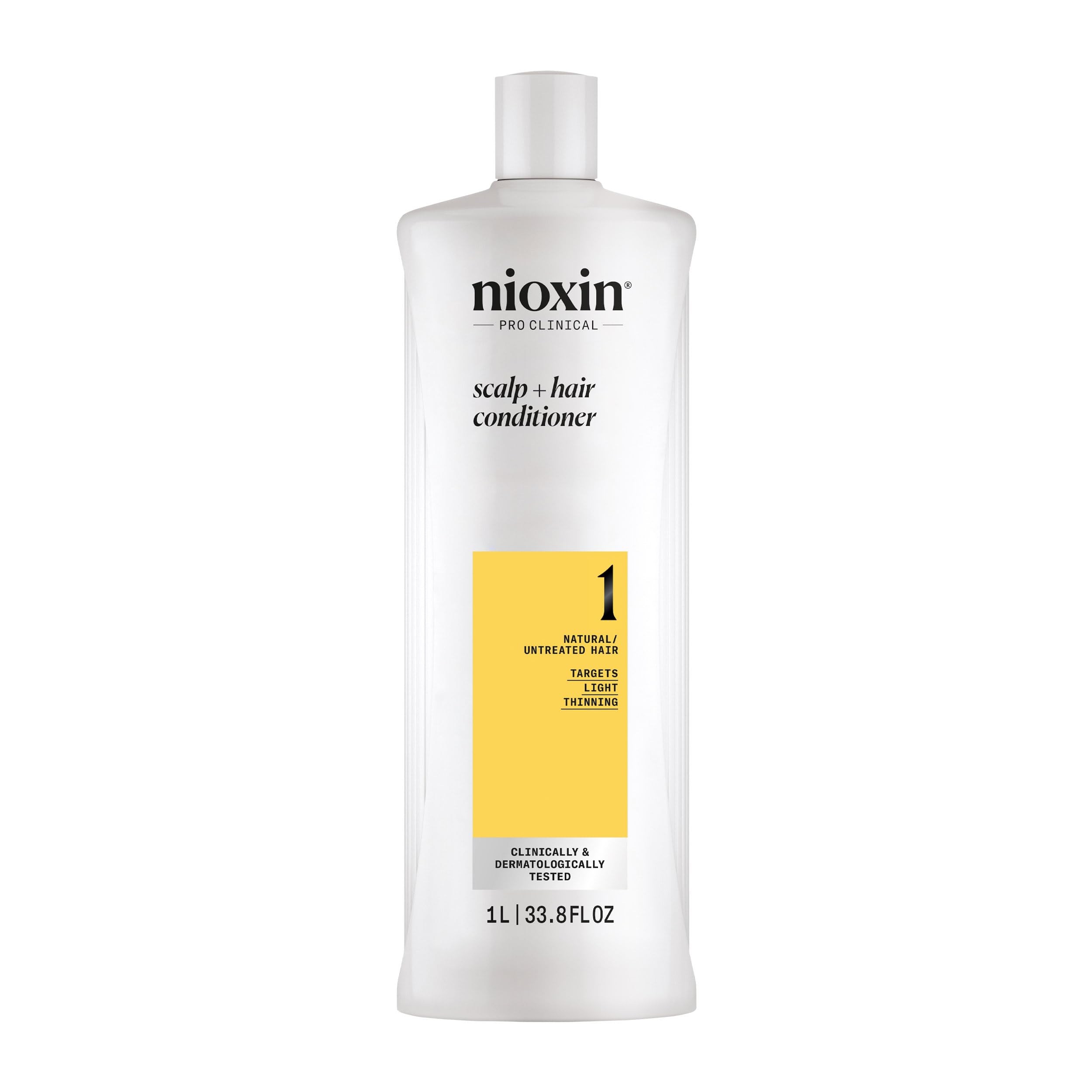 NIOXIN System 1 Hair Thickening Conditioner for Natural Hair with Light Thinning (1L)