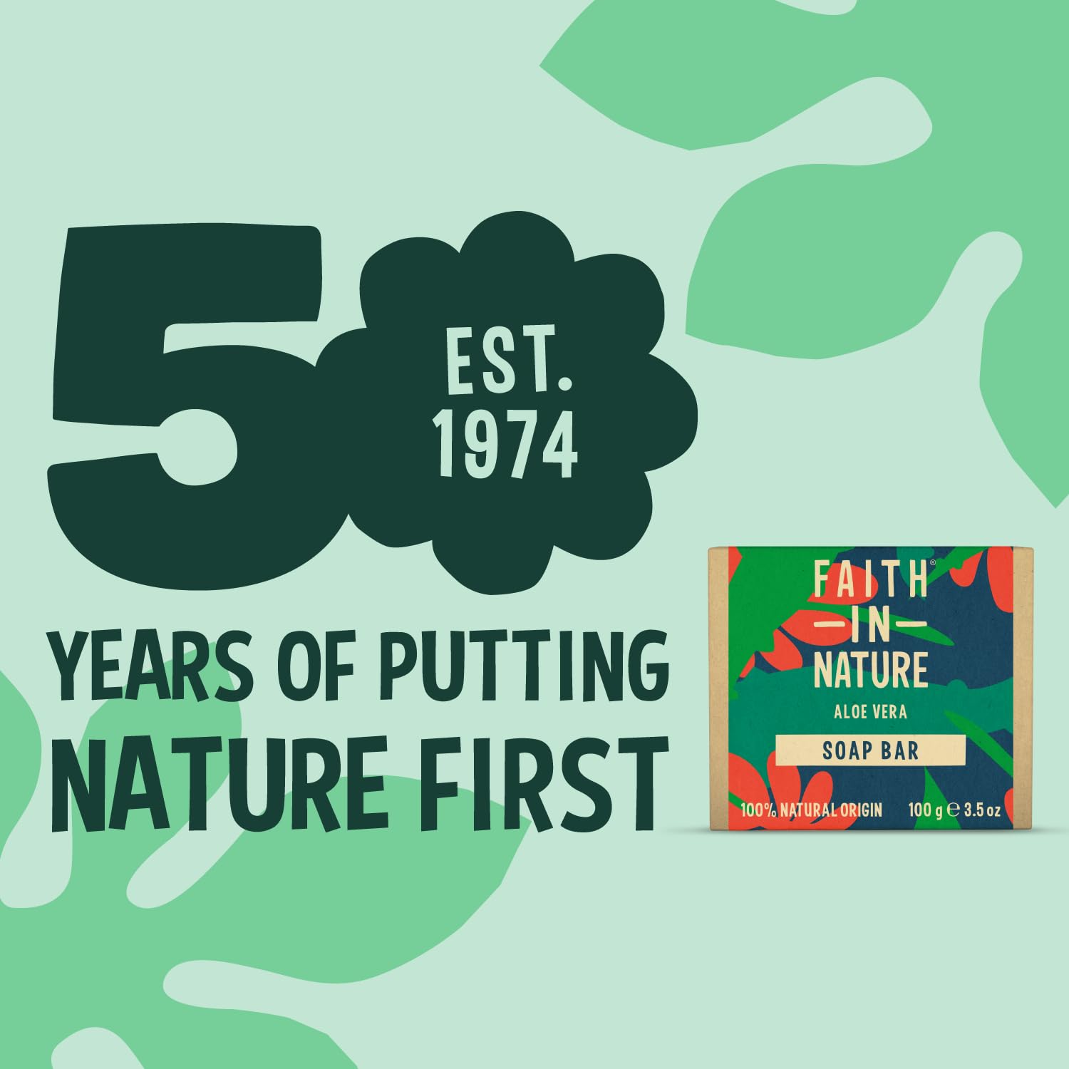 Faith In Nature Handmade Organic Aloe Vera Soap Bar with Ylang Ylang & Patchouli 3