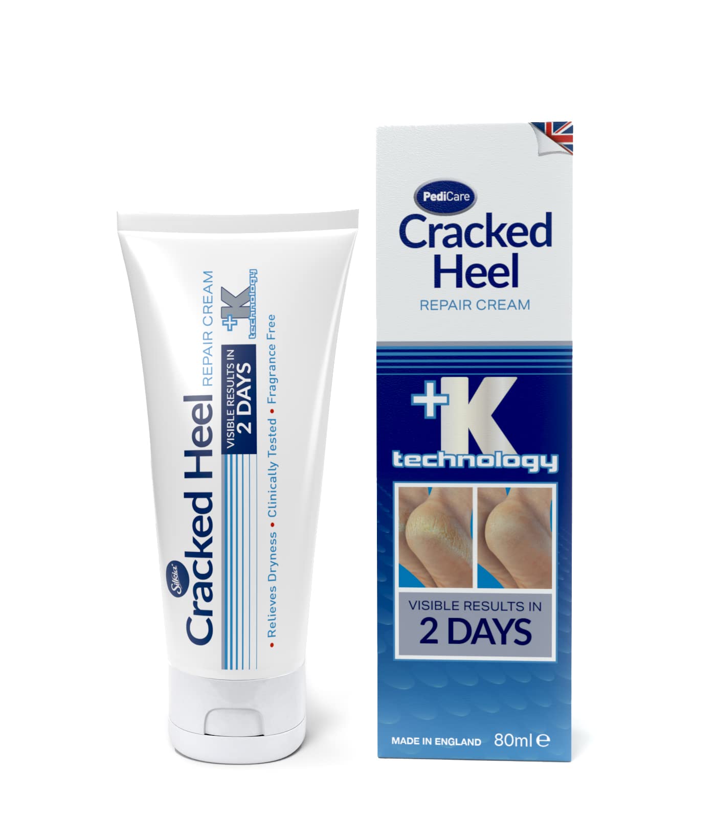 Silkia PEDICARE Cracked Heel Repair Cream for 48hr Active Skin Repair, Clinically Tested (80 ml)