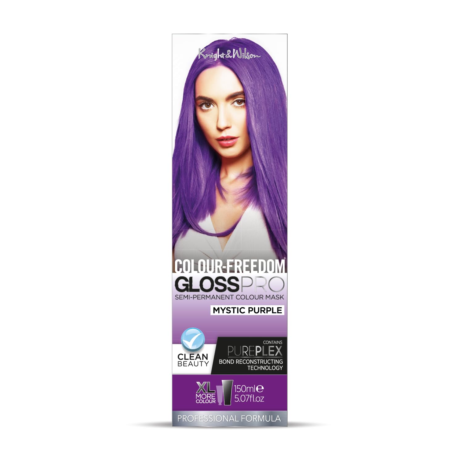 Colour-Freedom Gloss Pro 150ml Mystic Purple Semi-Permanente Haarfarbe – Ultra-Brillante vegane Farbmaske mit PurePlex | Ammoniakfreie Farbe, hält bis zu 6–10 Haarwäschen