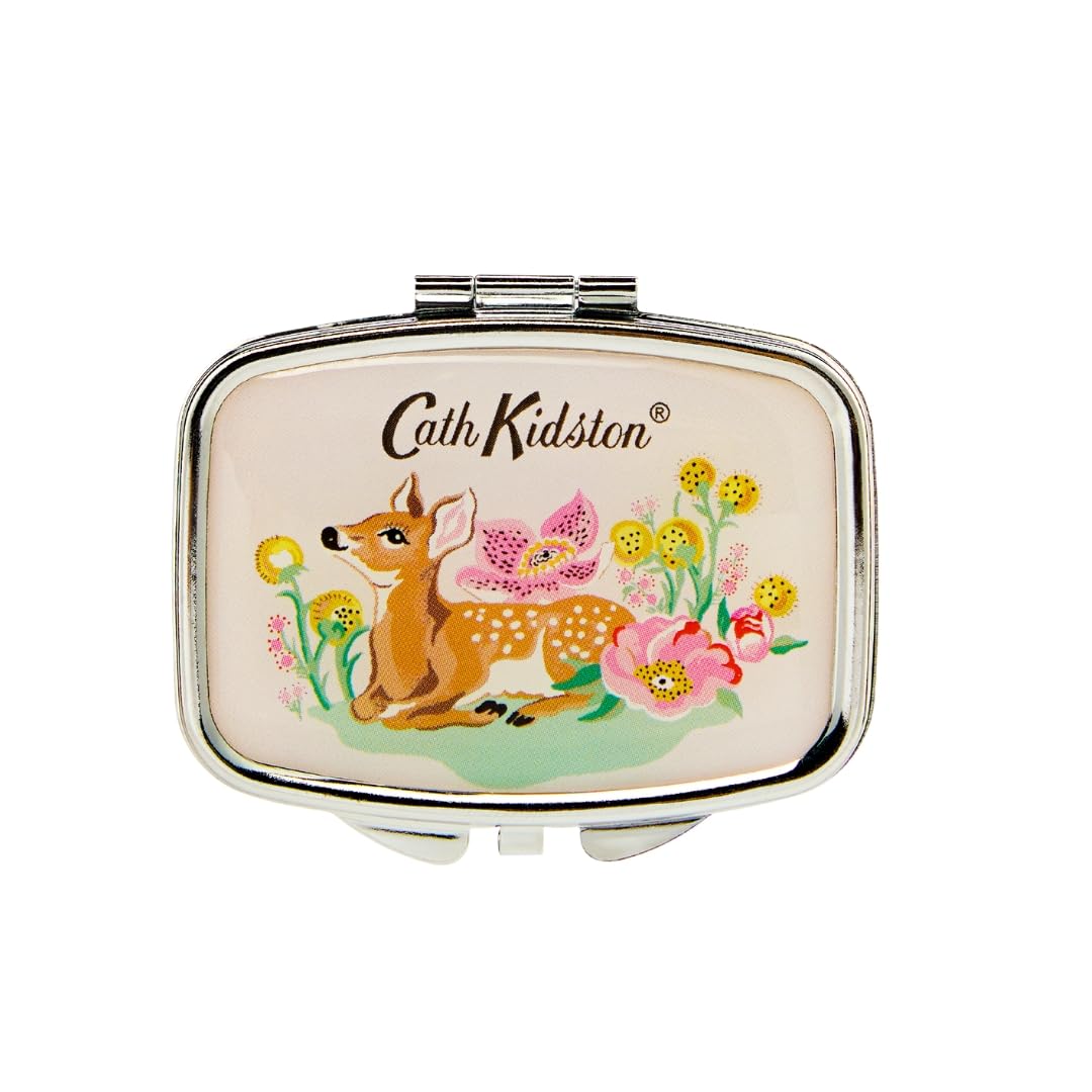 Cath Kidston Peach Lip Balm with Hyaluronic Acid, Shea Butter & Mirror Compact