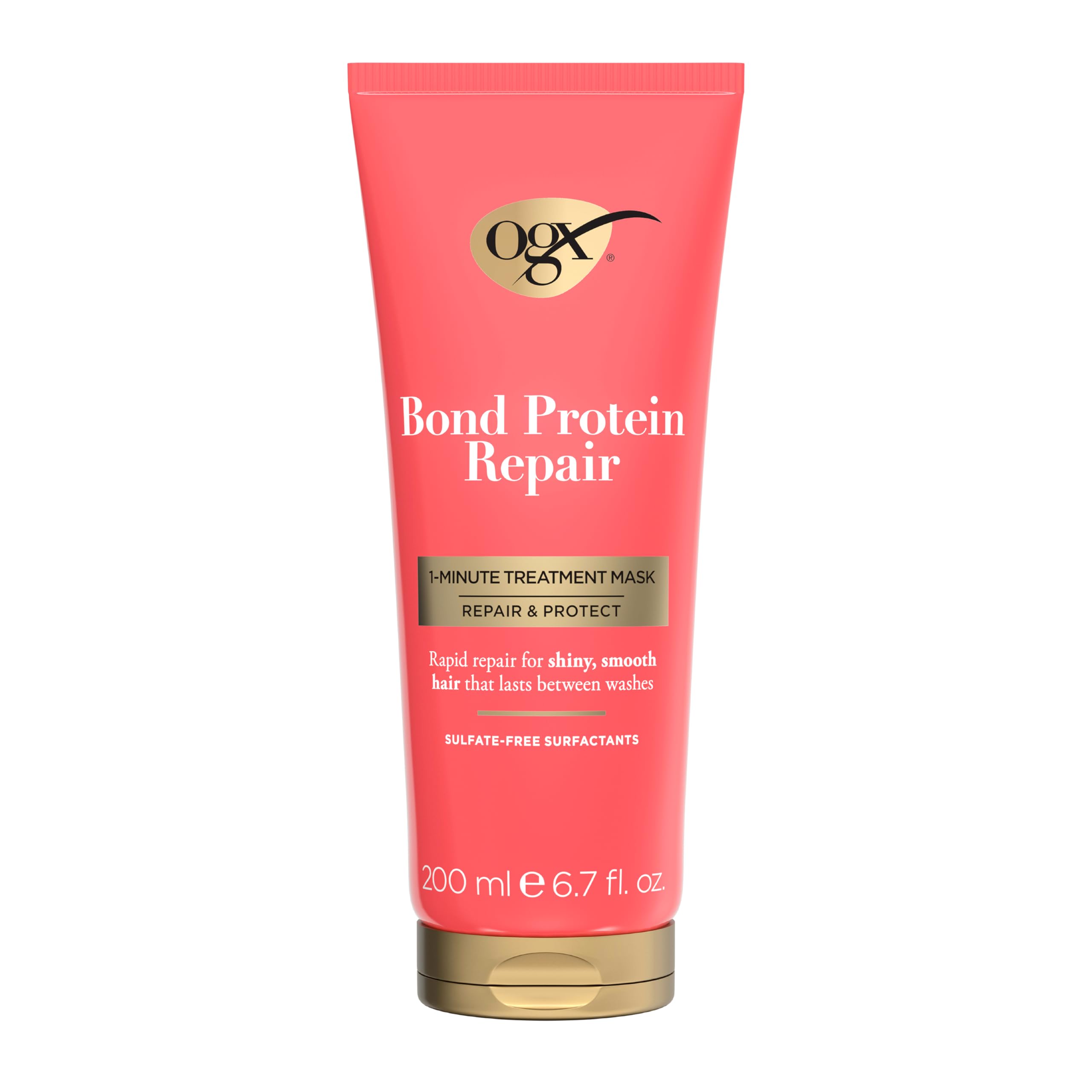 OGX Bond Protein Repair 1 Minute Treatment Mask for Rapid Repair and Shine, 200ml